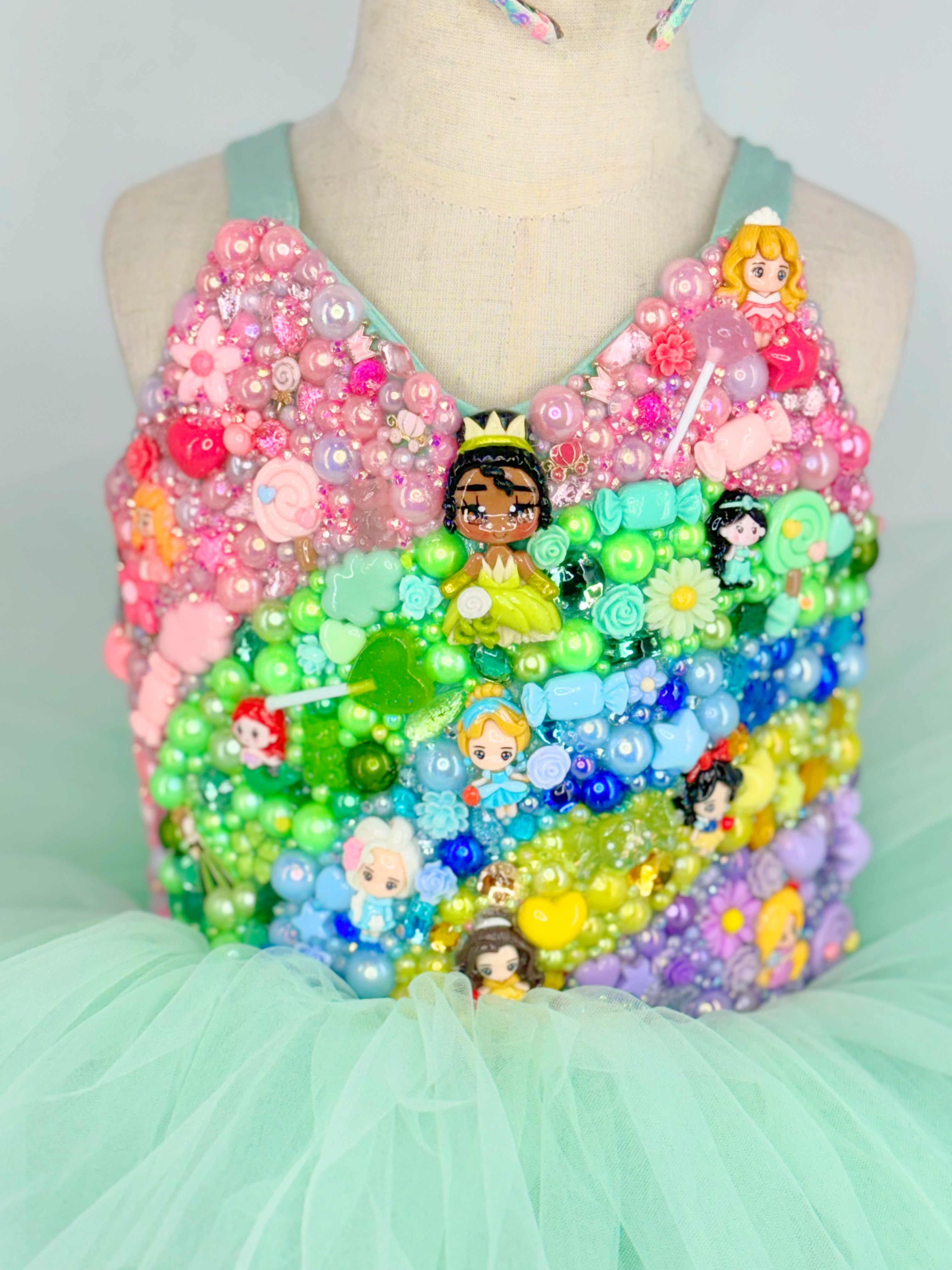 GEMMED TUTU LEOTARD (any theme)