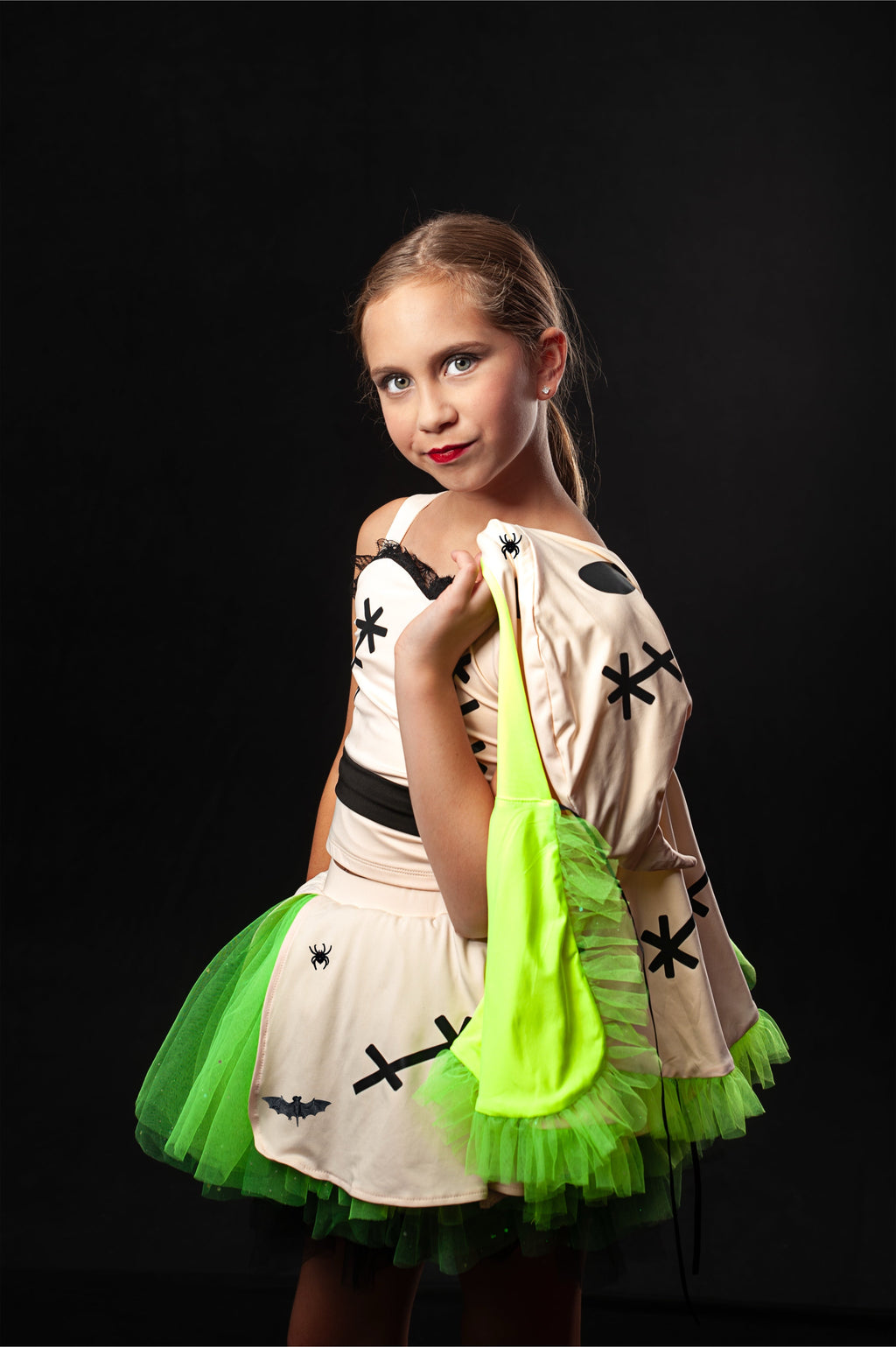 Oggie Boogie man three piece tutu set full coverage (cape included)