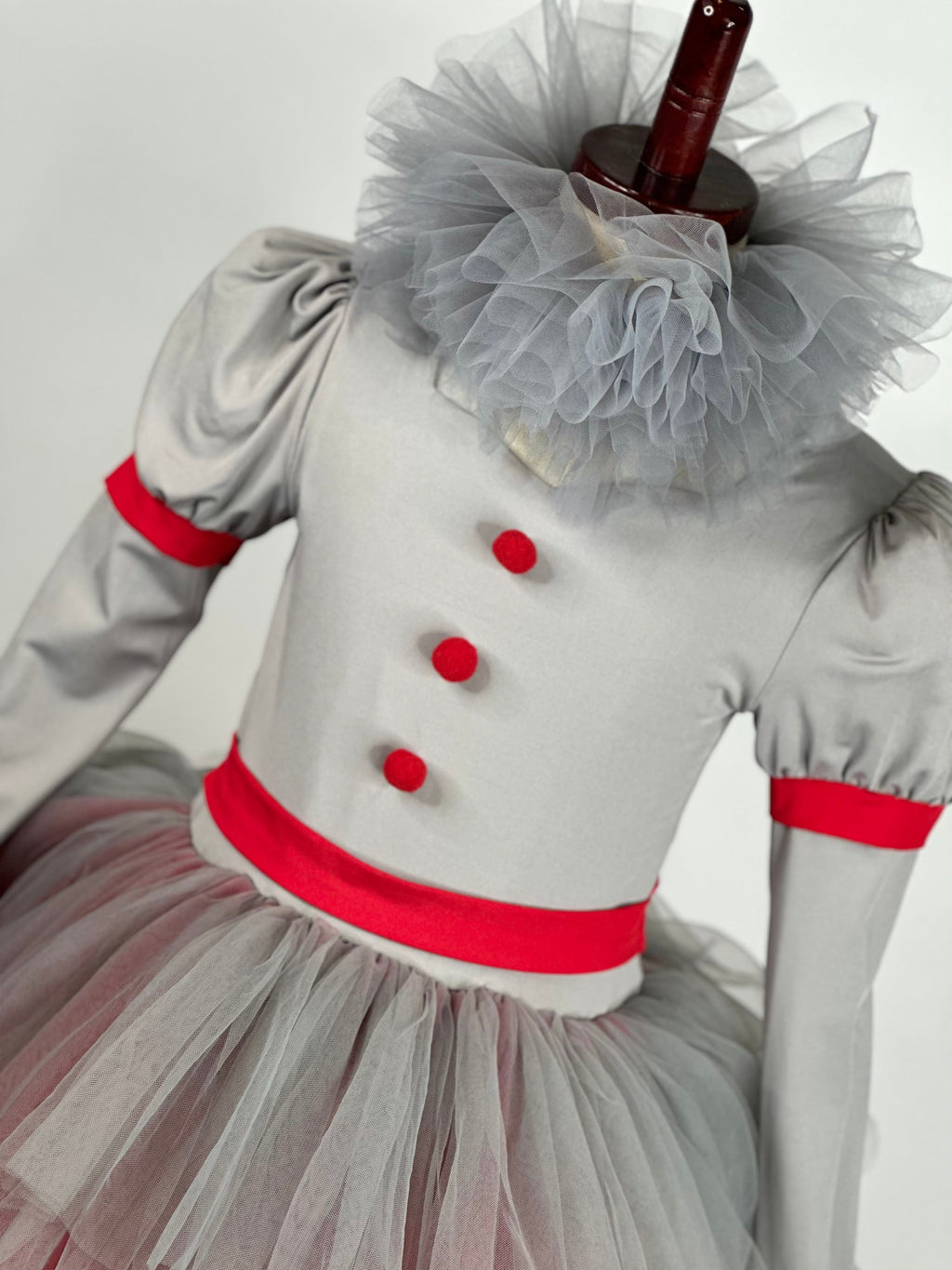 Pennywise it the clown inspired tutu set TWO PIECE FULL COVERAGE TOP