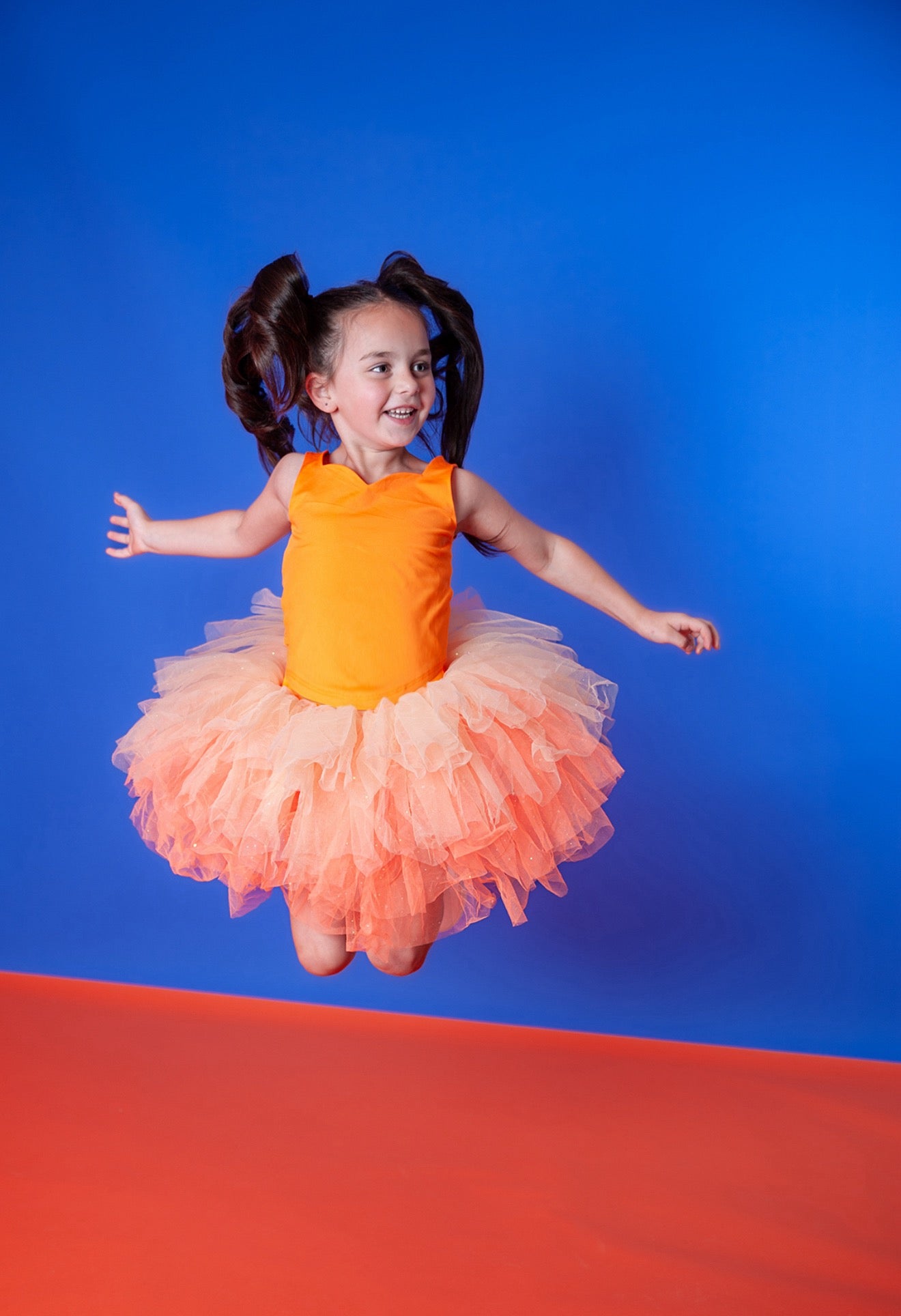 Orange two piece bamboo tutu set