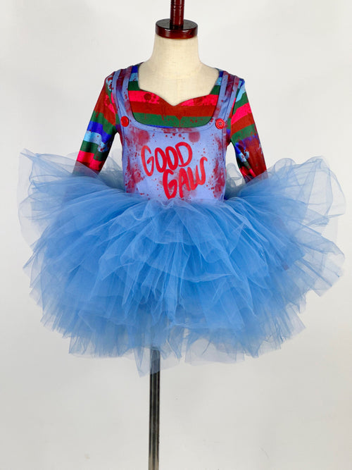 Chucky inspired tutu leotard TWO PIECE FULL COVERAGE TOP