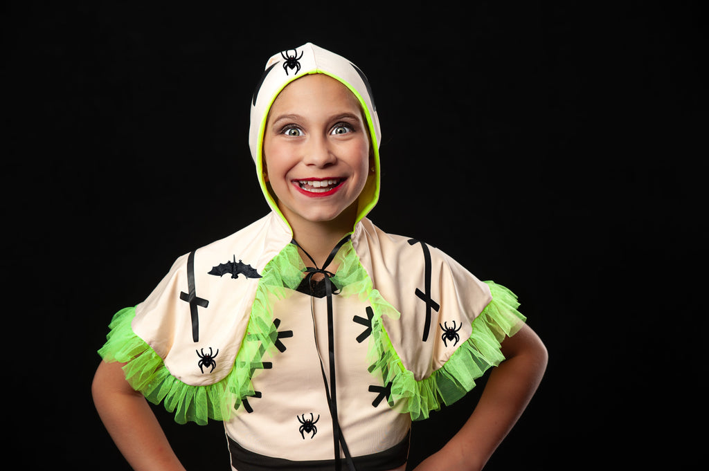 Oggie Boogie man three piece tutu set full coverage (cape included)