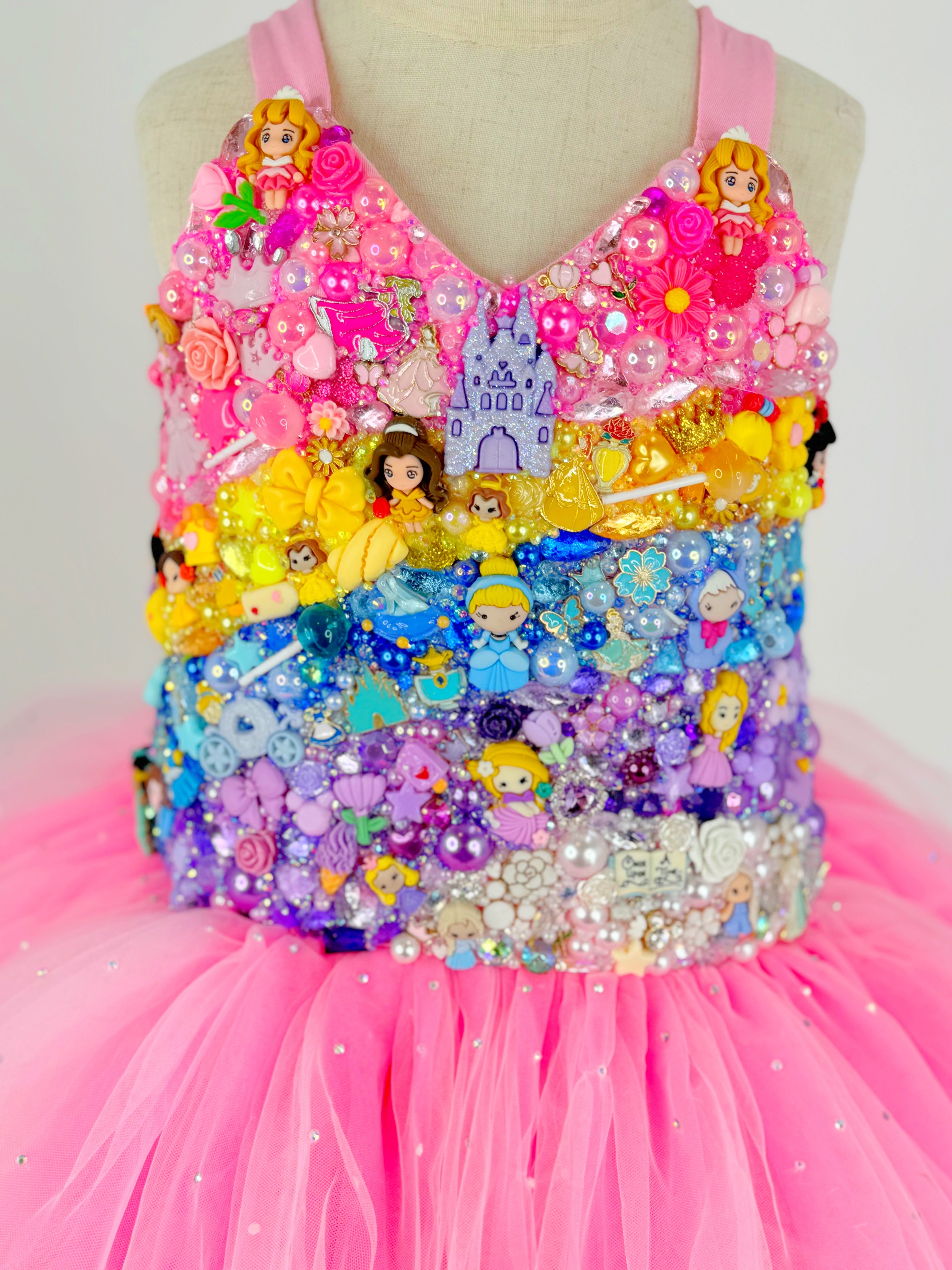 GEMMED TUTU LEOTARD (any theme)