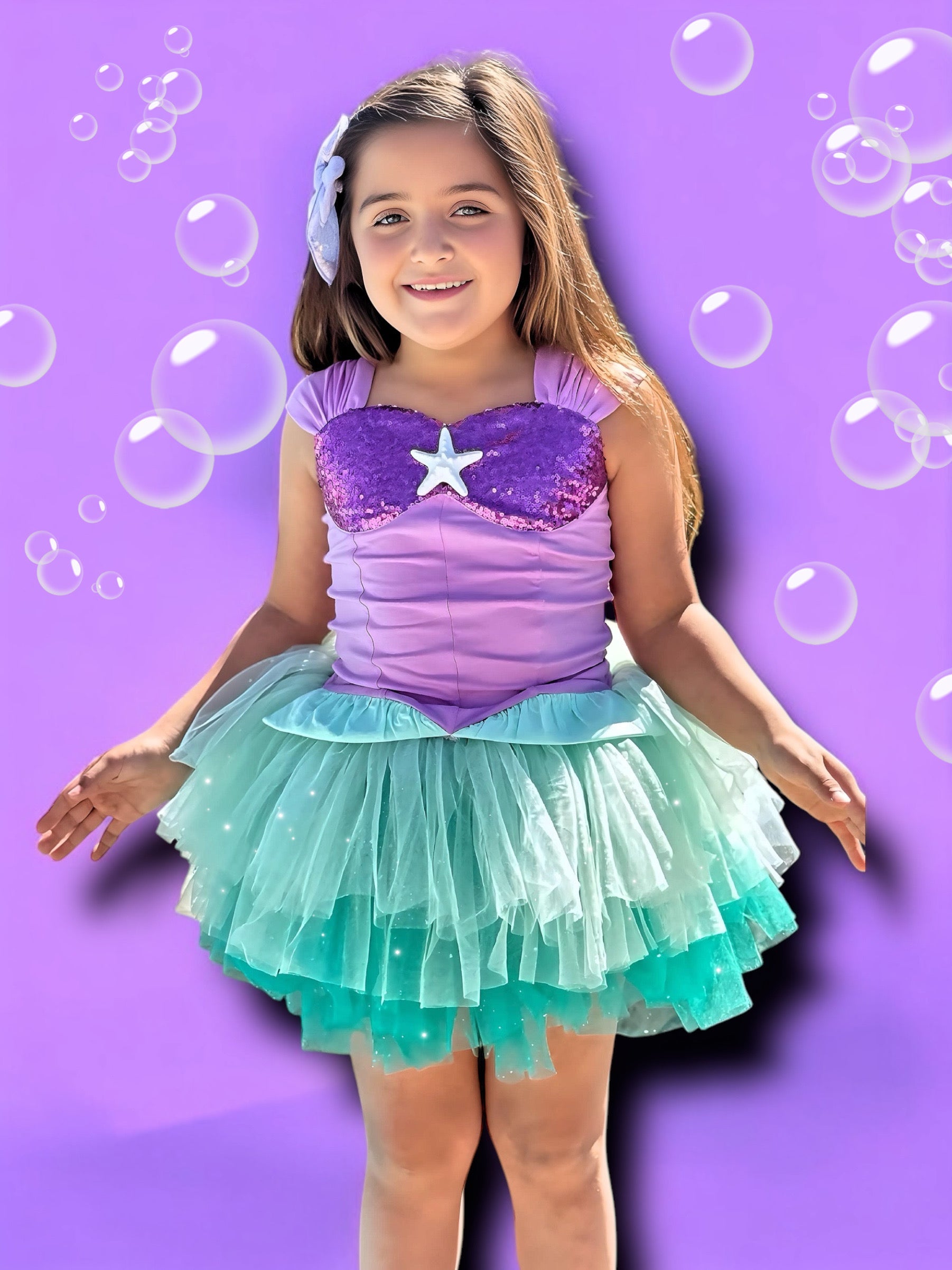 Ariel mermaid Bamboo tutu set Ready to ship