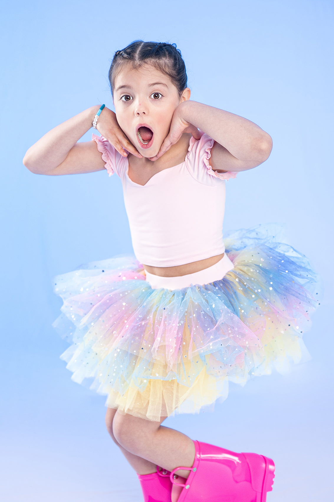 Pastel Rainbow Bamboo two piece