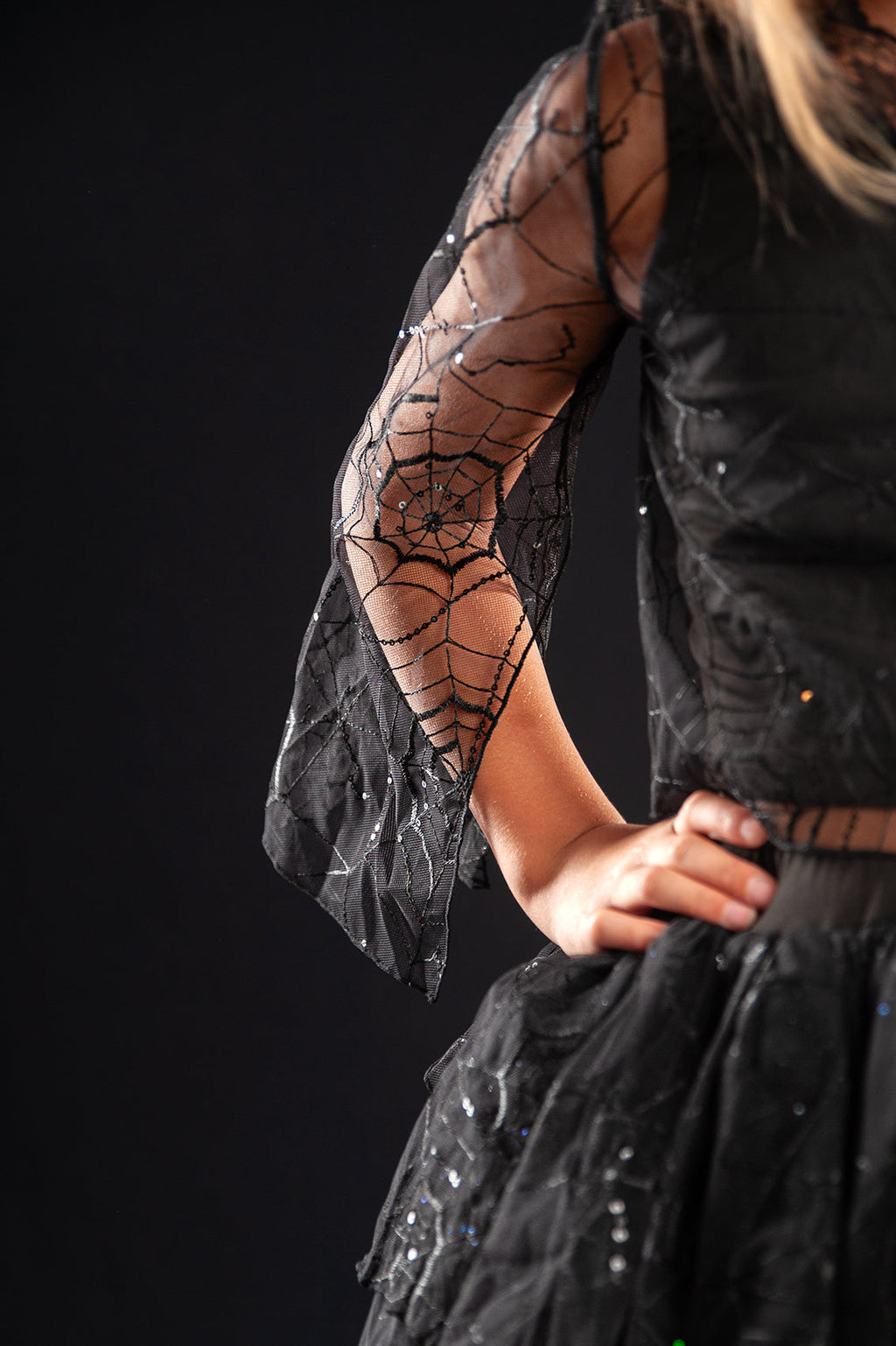 VEIL AND SPIDERWEB MESH TOP (NO TUTU)