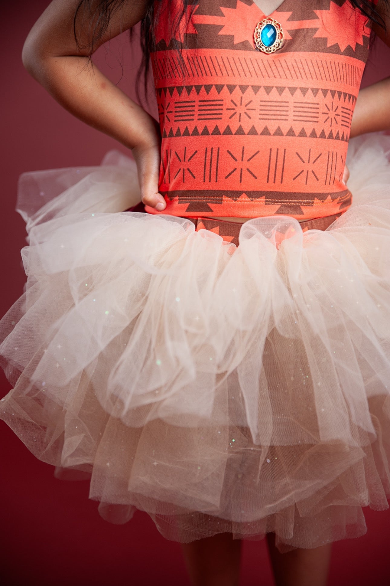 Moana Bamboo tutu set-  NOT READY TO SHIP-