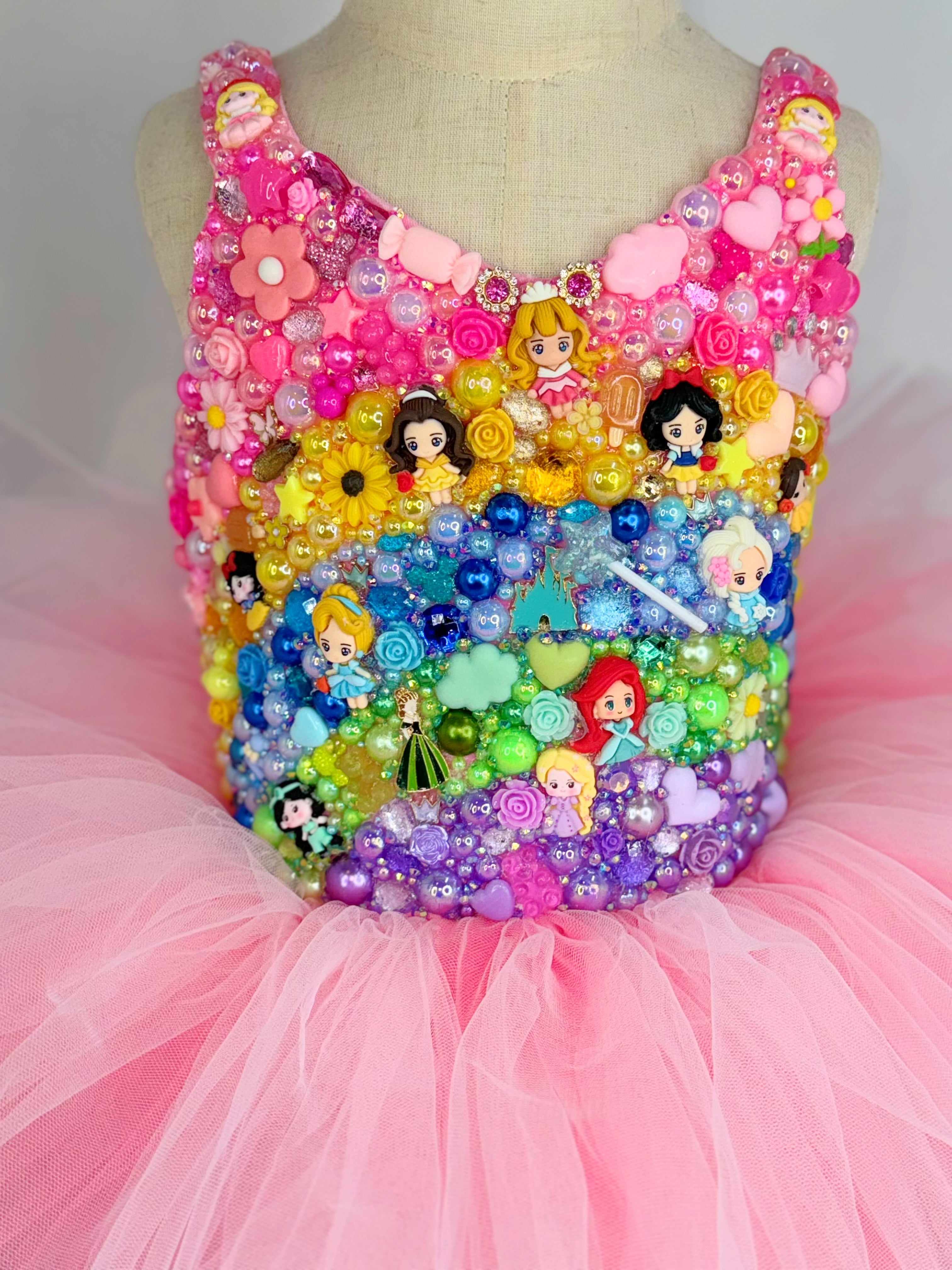 GEMMED TUTU LEOTARD (any theme)