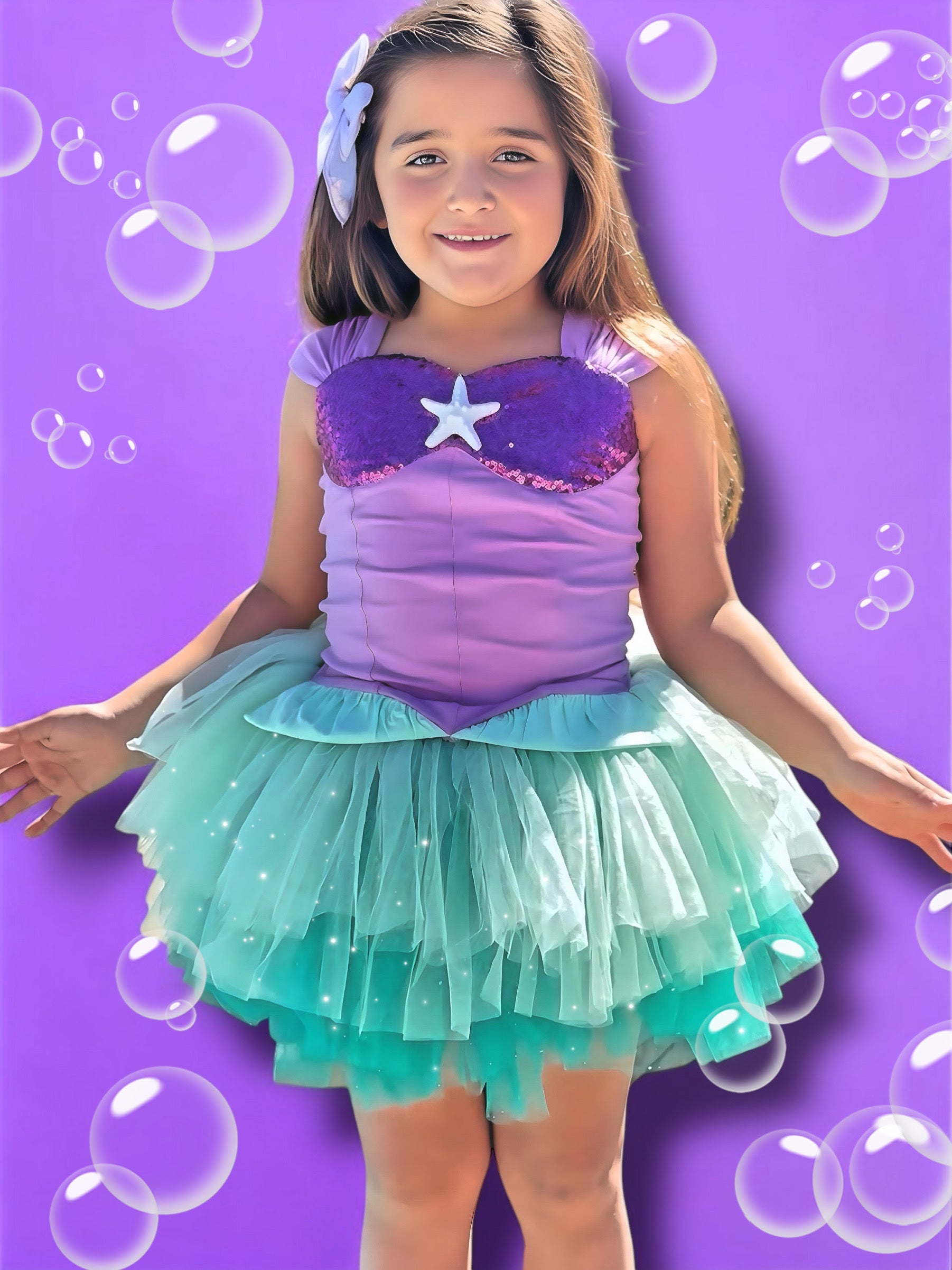 Ariel mermaid Bamboo tutu set Ready to ship