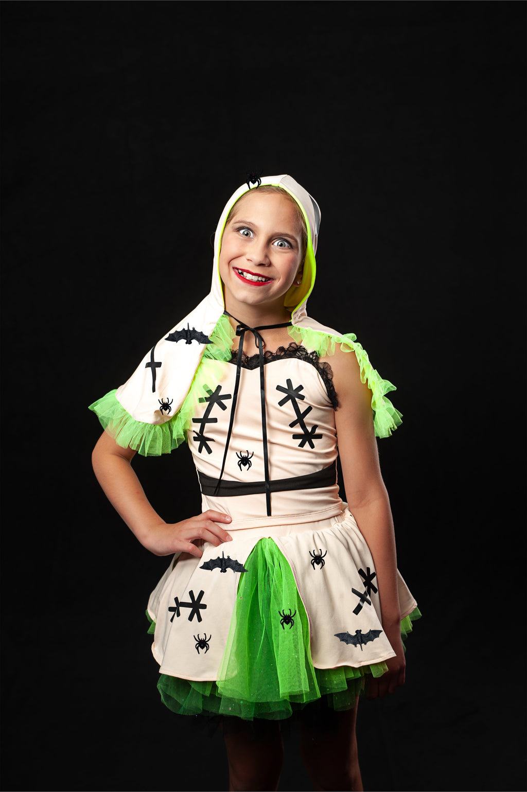 Oggie Boogie man three piece tutu set full coverage (cape included)