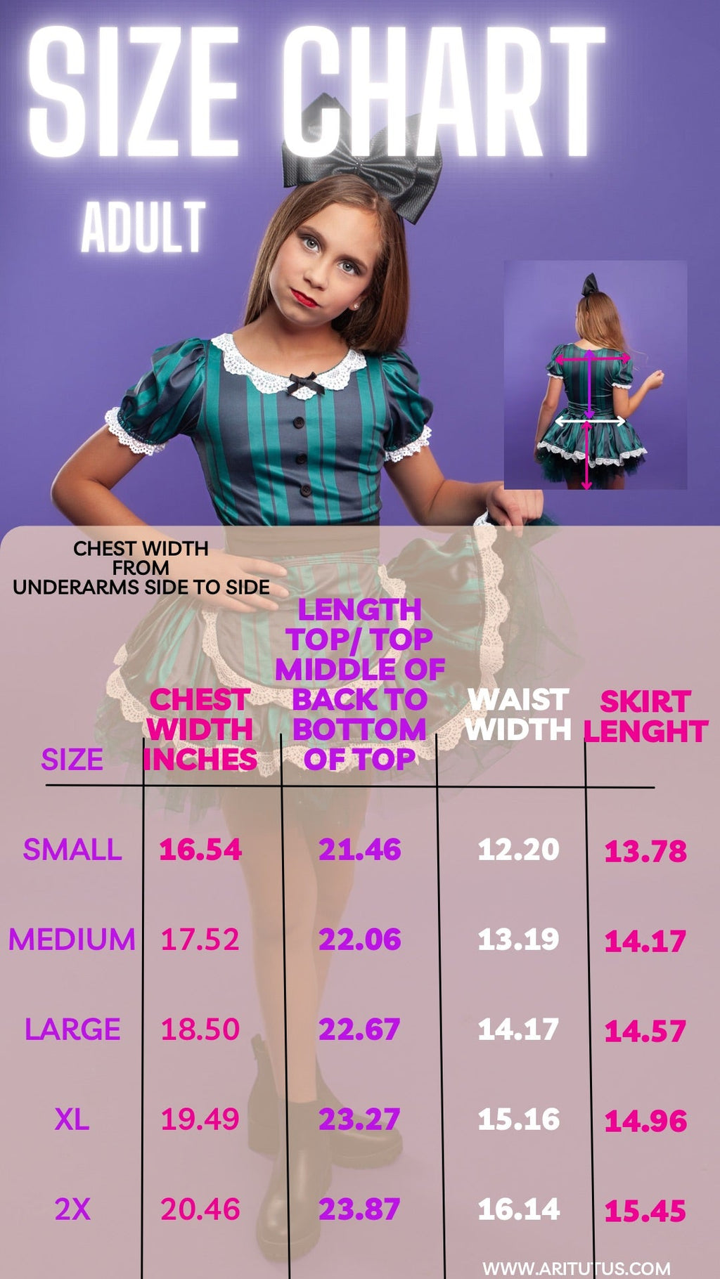 ADULT Haunted mansion three piece tutu set full coverage