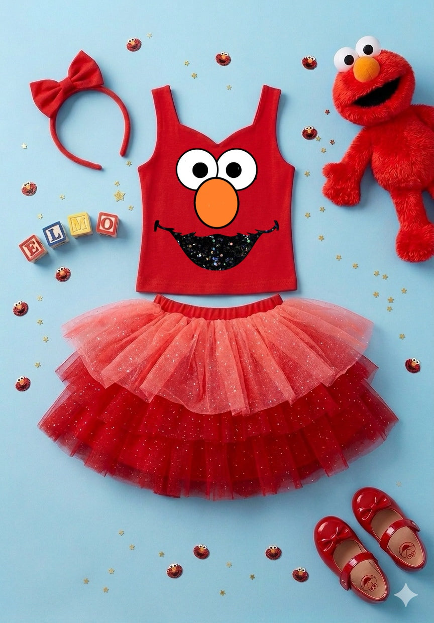Sesame Street Elmo tutu set