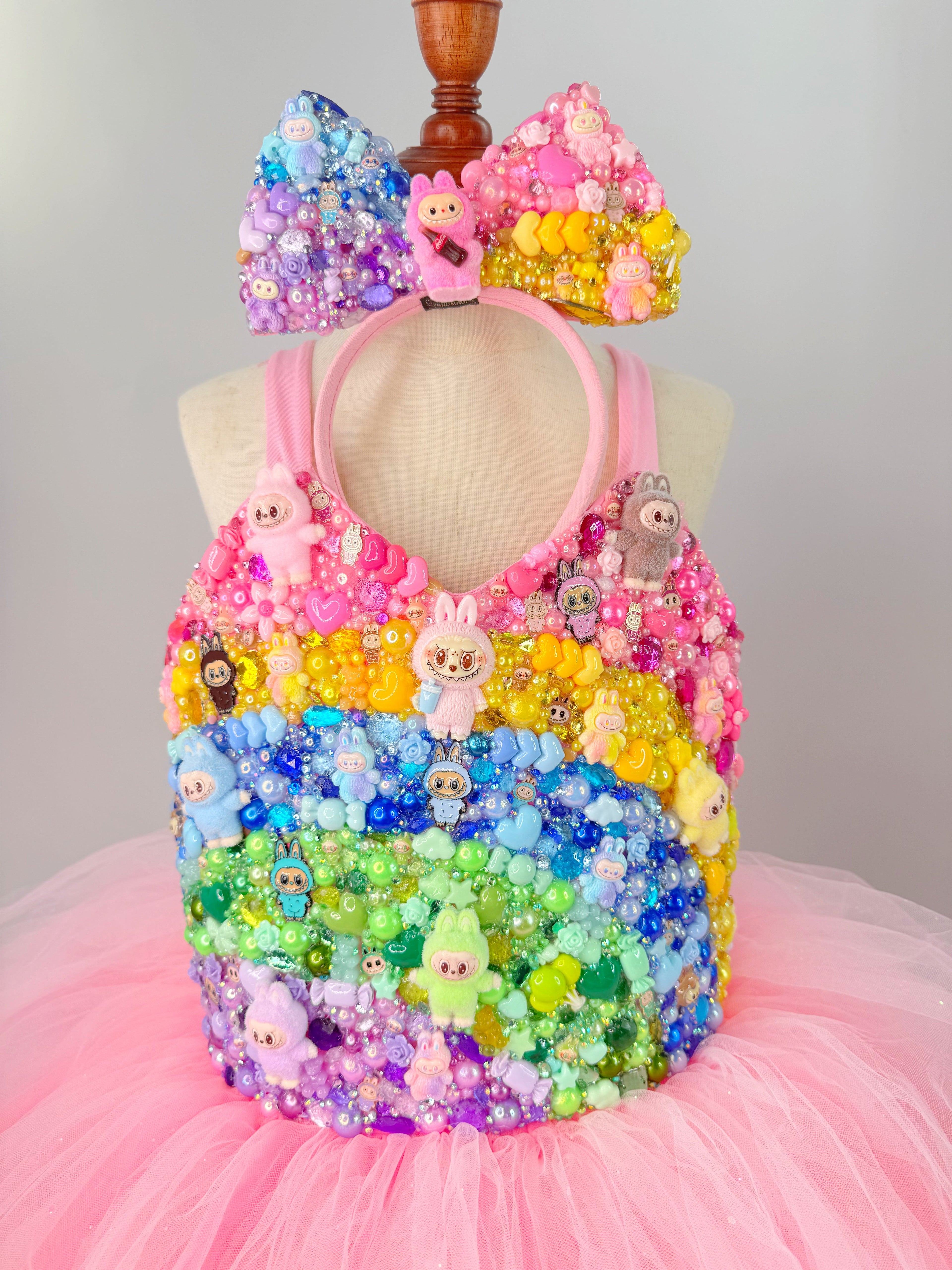 GEMMED TUTU LEOTARD (any theme)