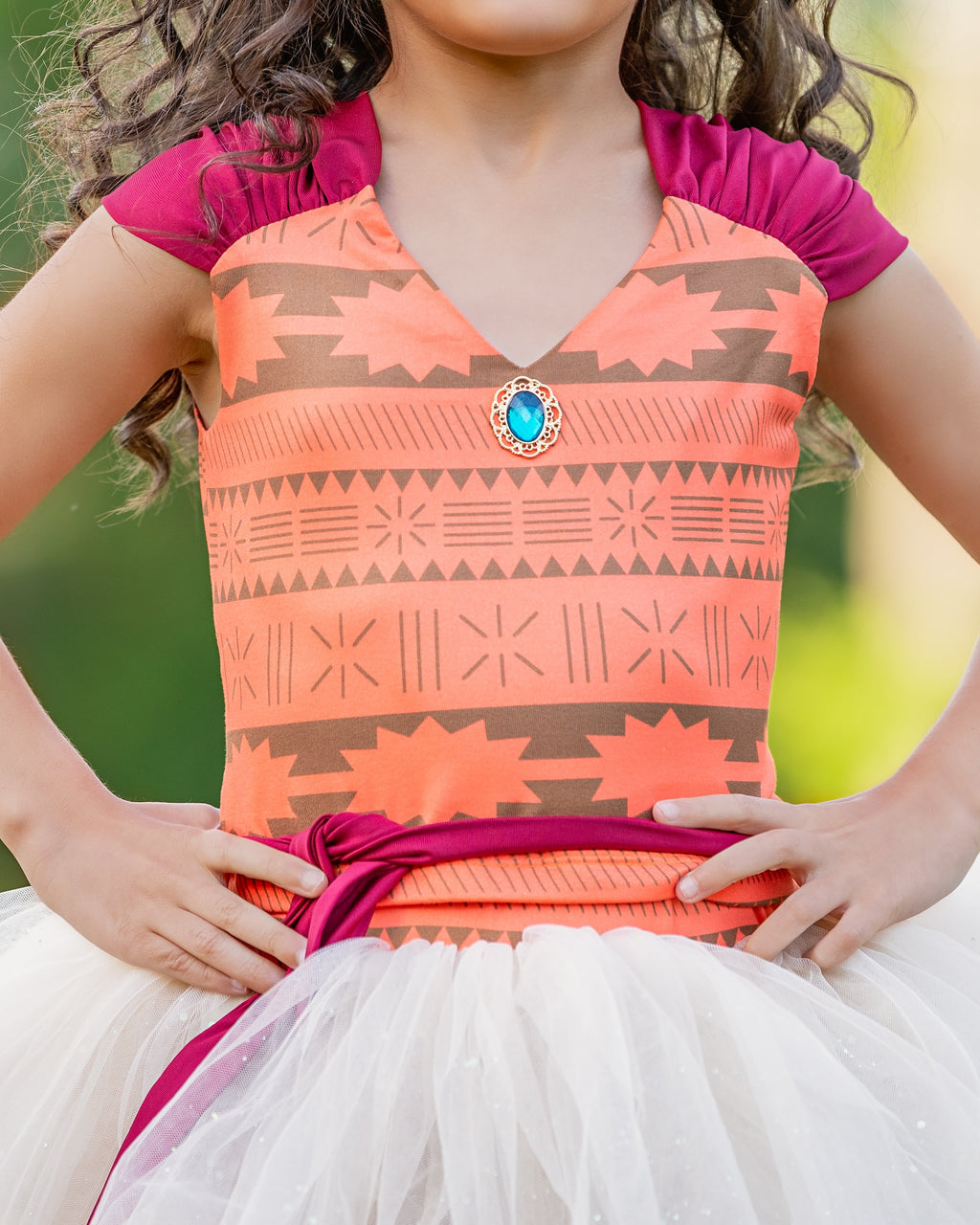 Moana Bamboo tutu set-  NOT READY TO SHIP-