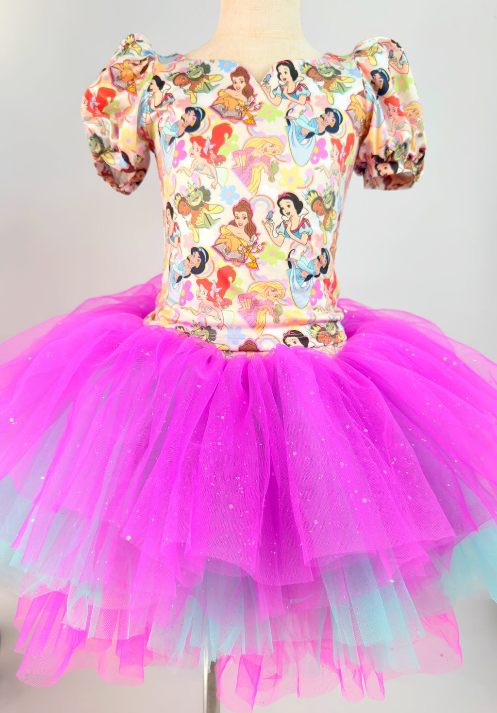 Princess puff sleeve two piece set