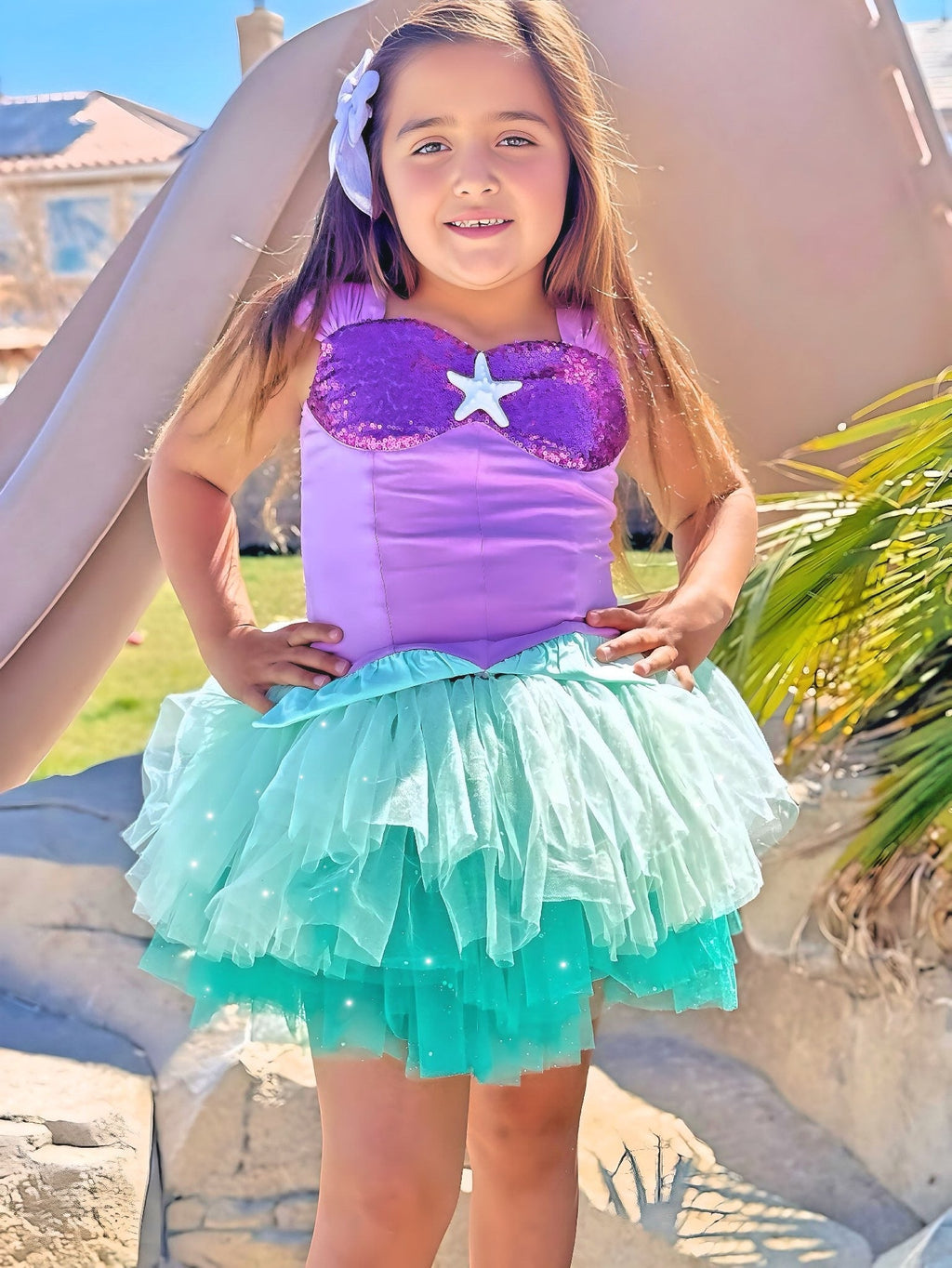 Ariel mermaid Bamboo tutu set