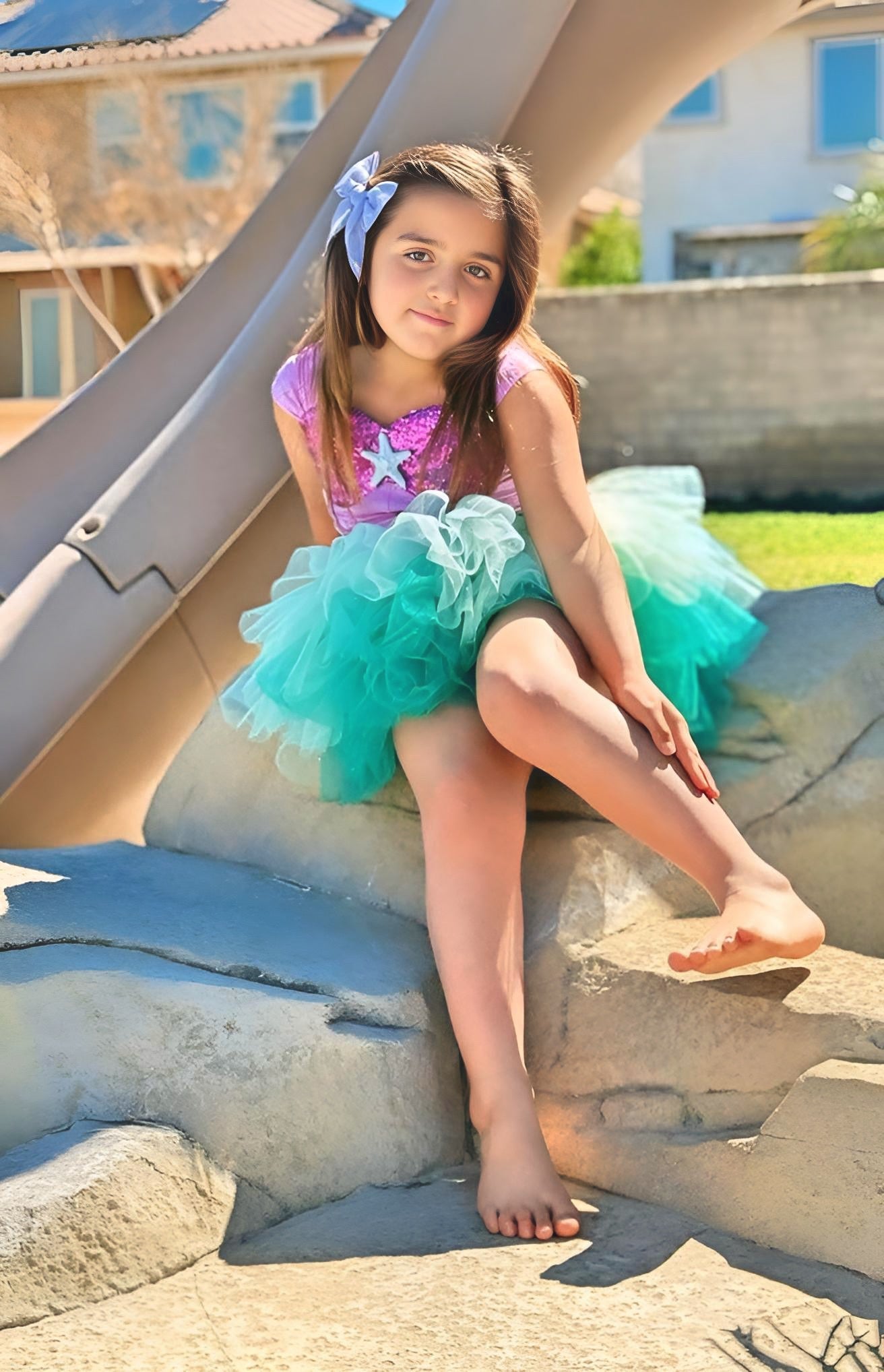 Ariel mermaid Bamboo tutu set Ready to ship