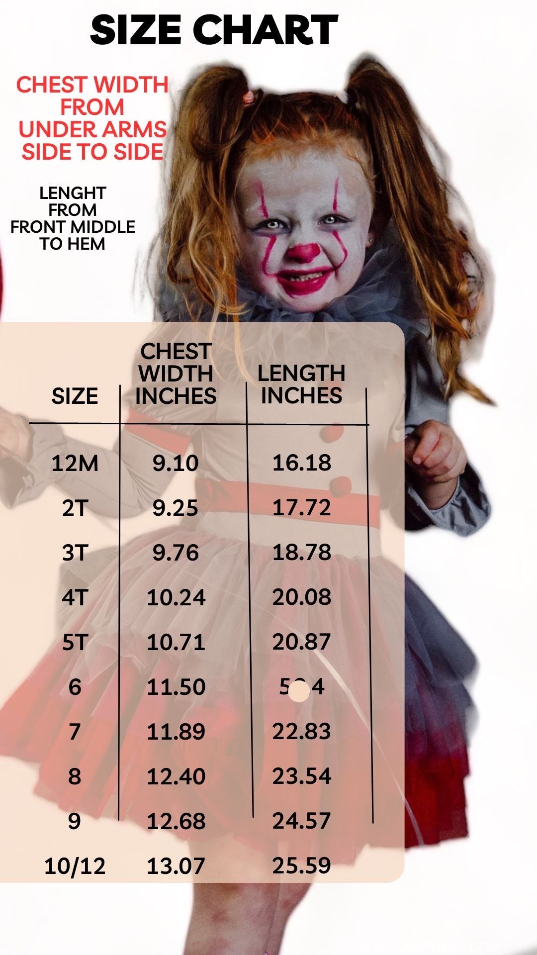 Pennywise it the clown inspired tutu set TWO PIECE FULL COVERAGE TOP