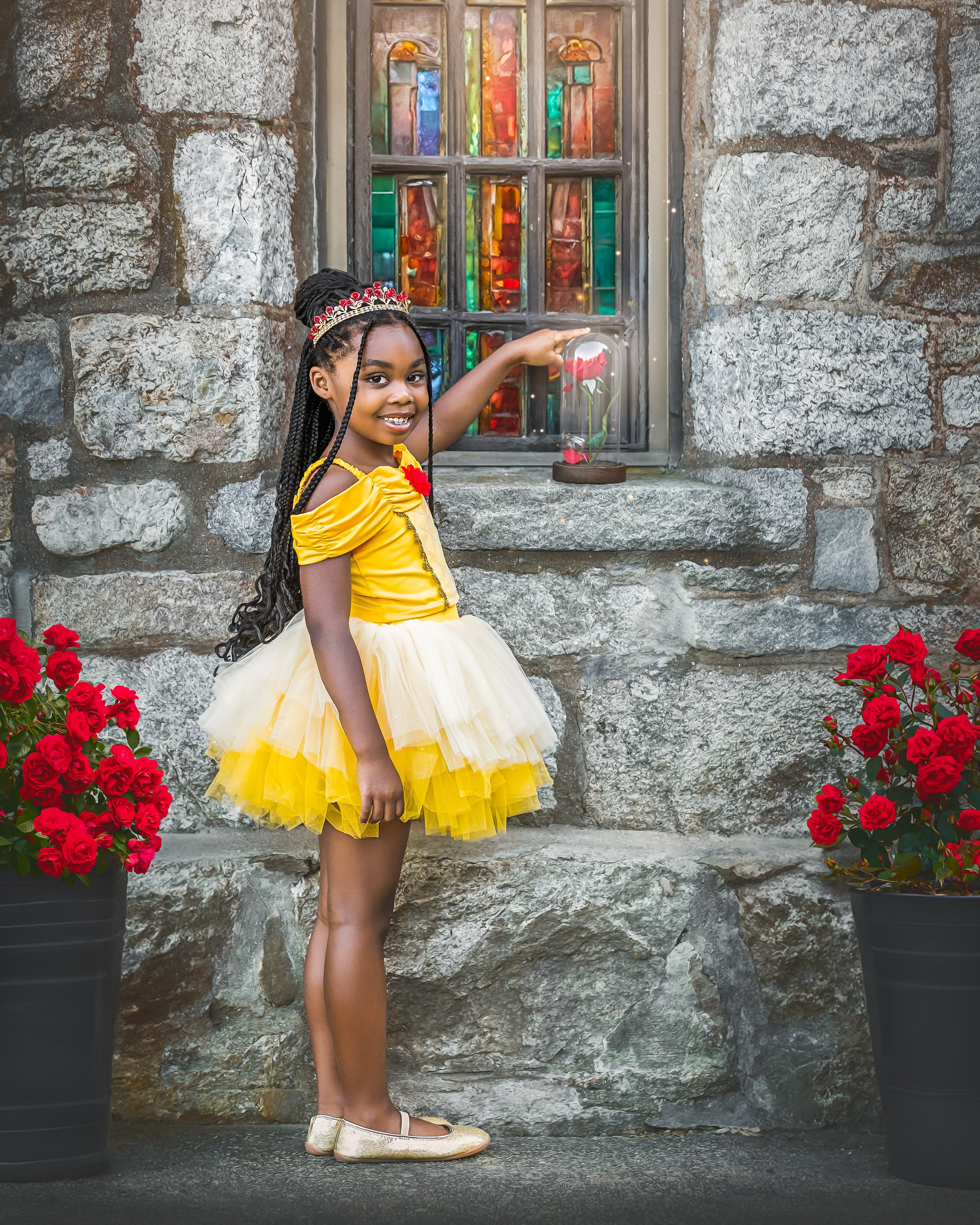 Princess Belle Bamboo tutu set