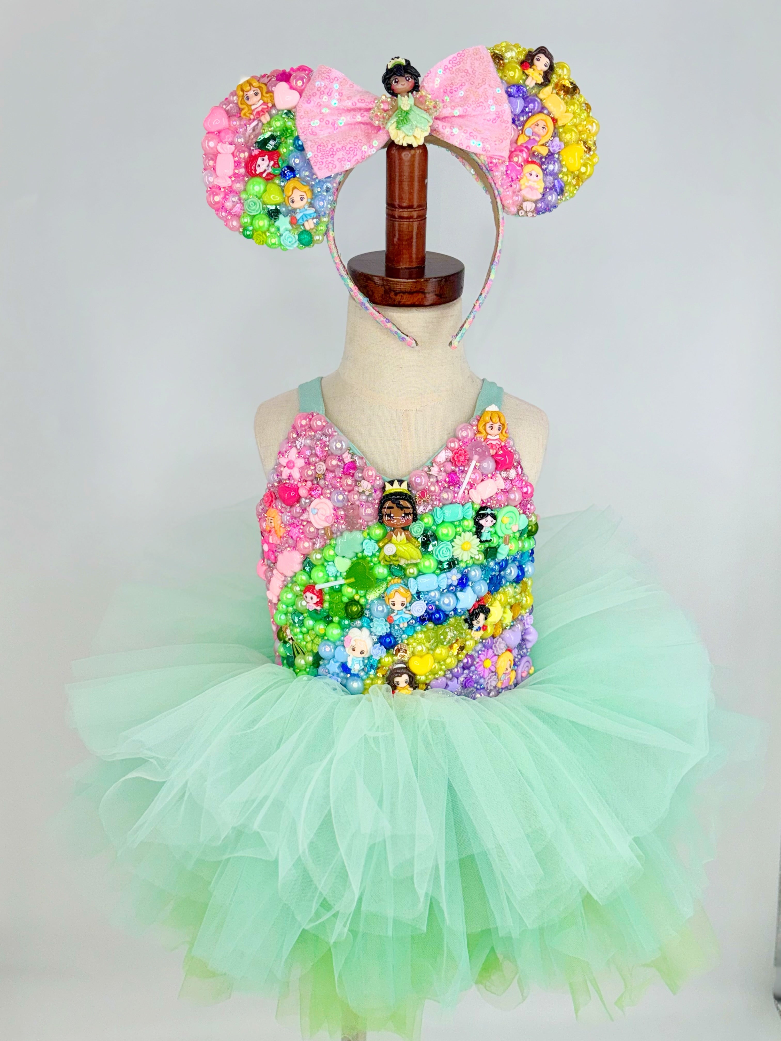 Gemmed ears headband or bow