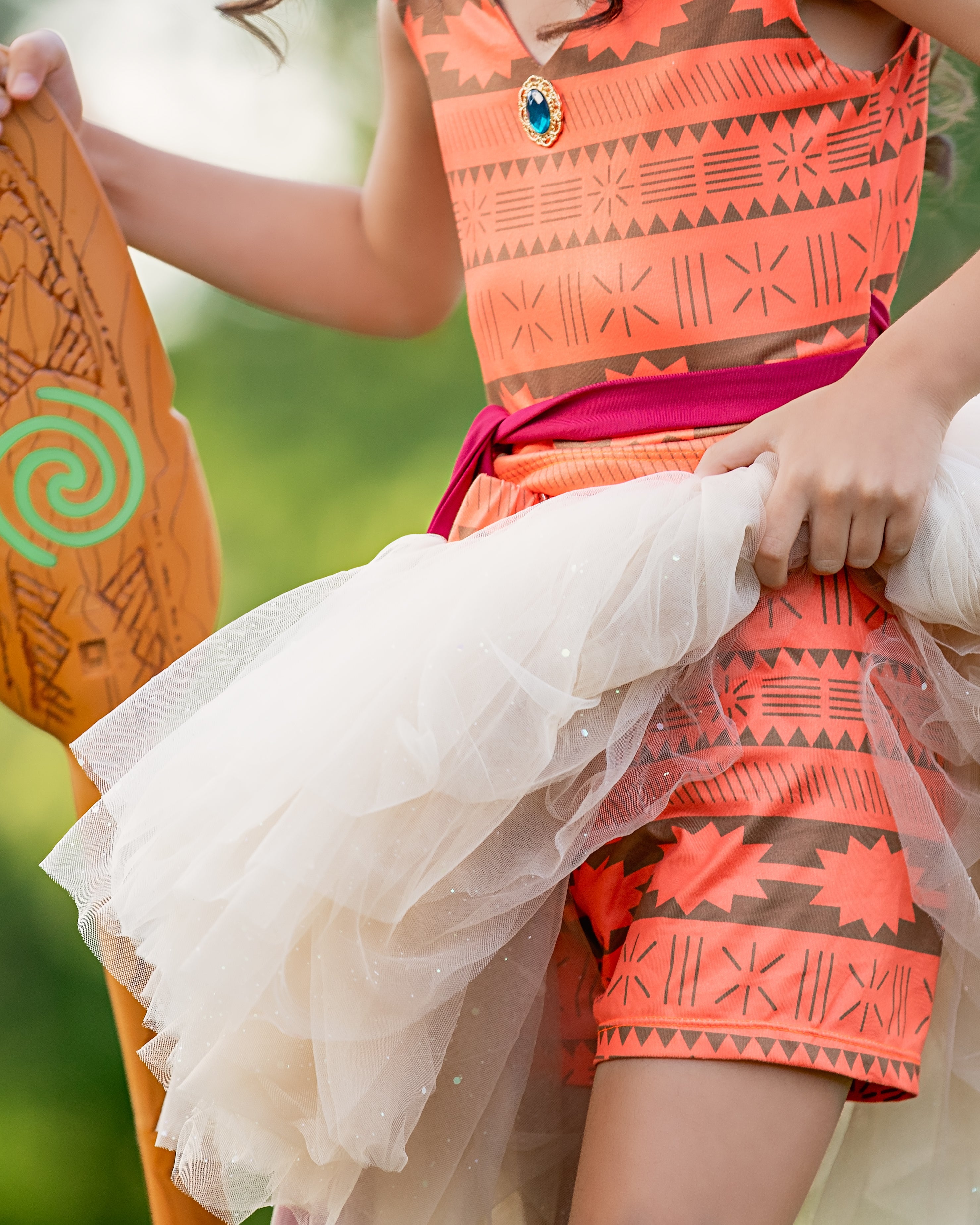Moana Bamboo tutu set-  NOT READY TO SHIP-
