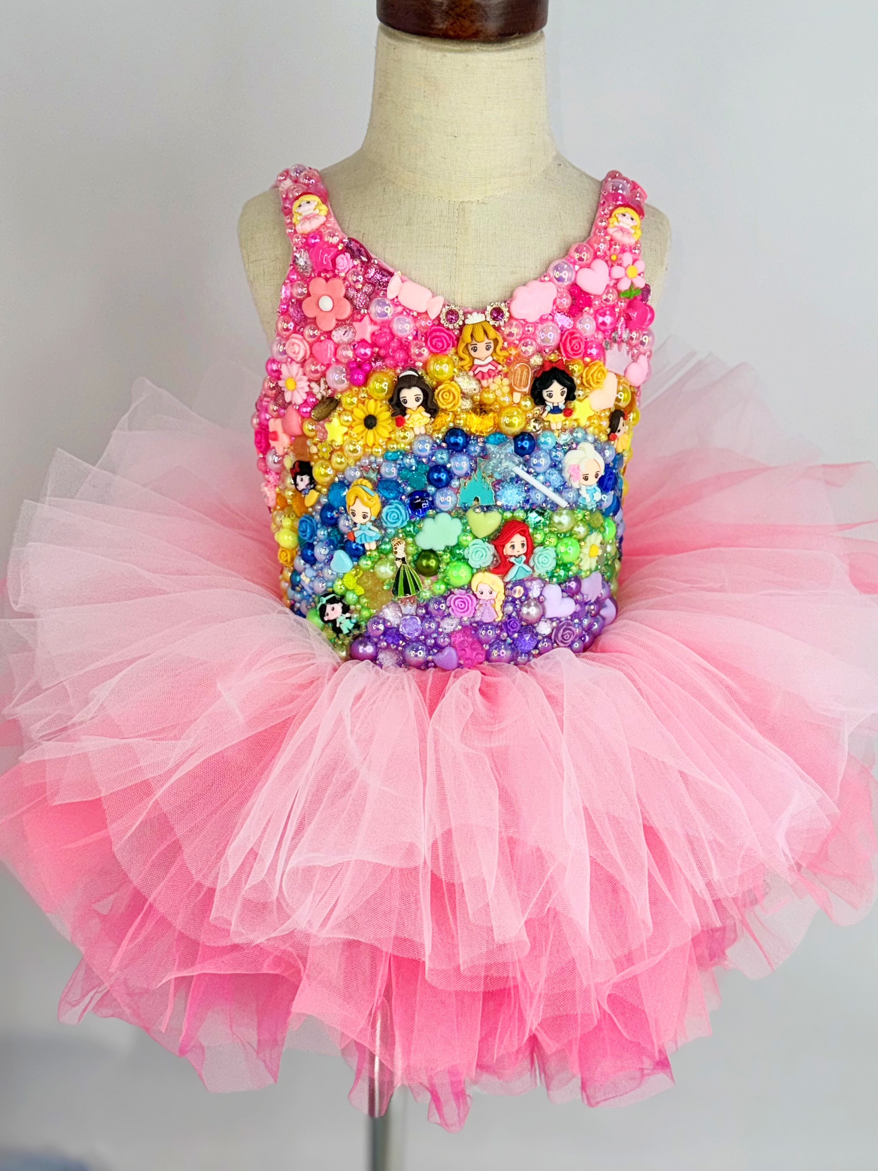 GEMMED TUTU LEOTARD (any theme)