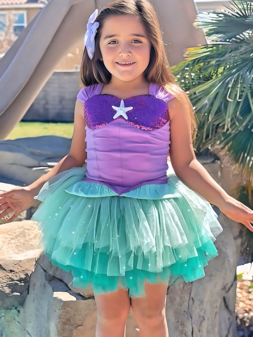 Ariel mermaid Bamboo tutu set Ready to ship