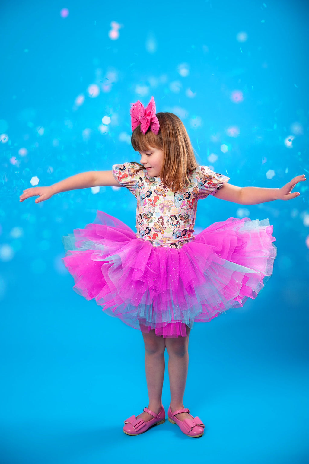 Princess puff sleeve two piece set