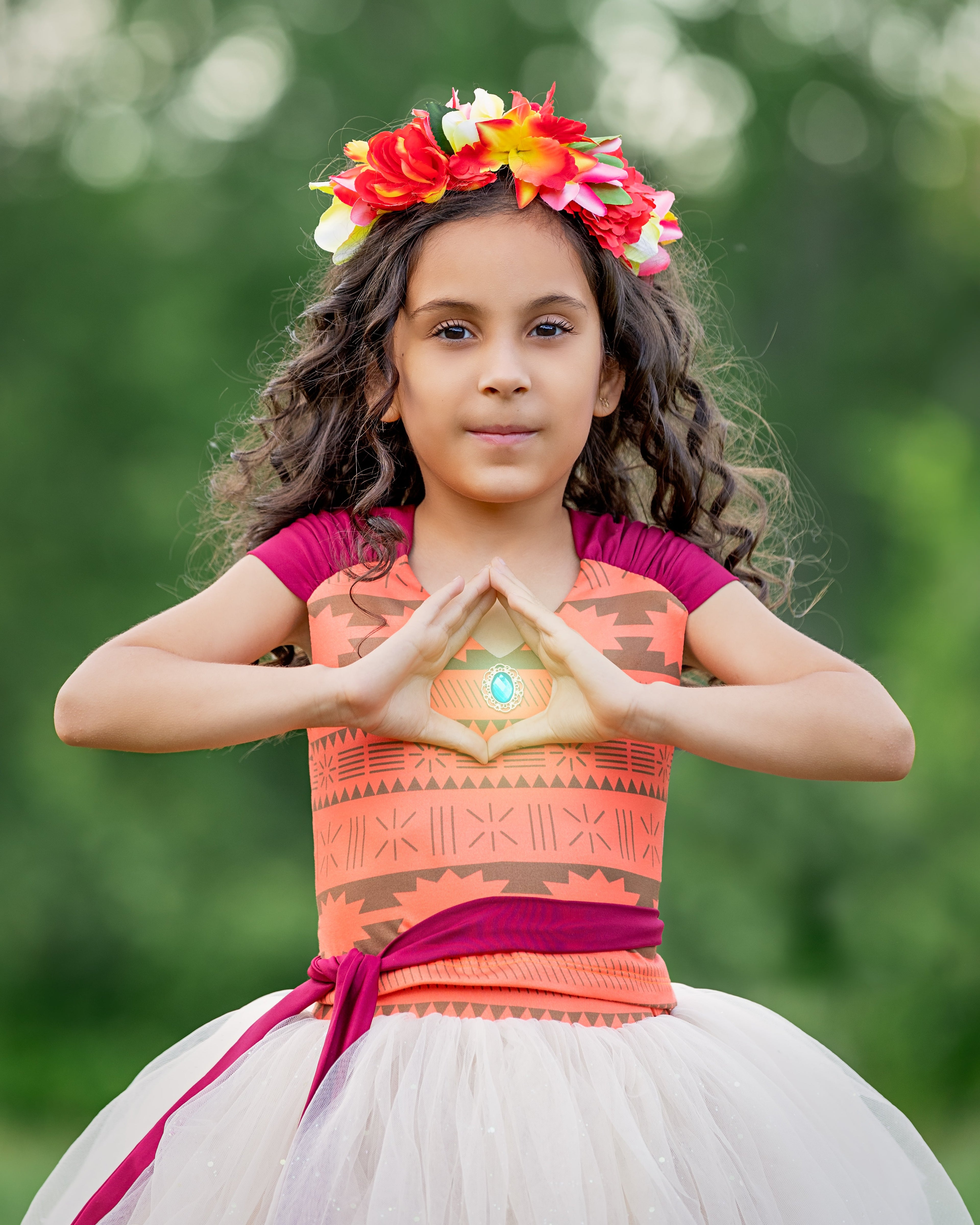 Moana Bamboo tutu set-  NOT READY TO SHIP-