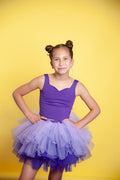 Purple two piece bamboo tutu set
