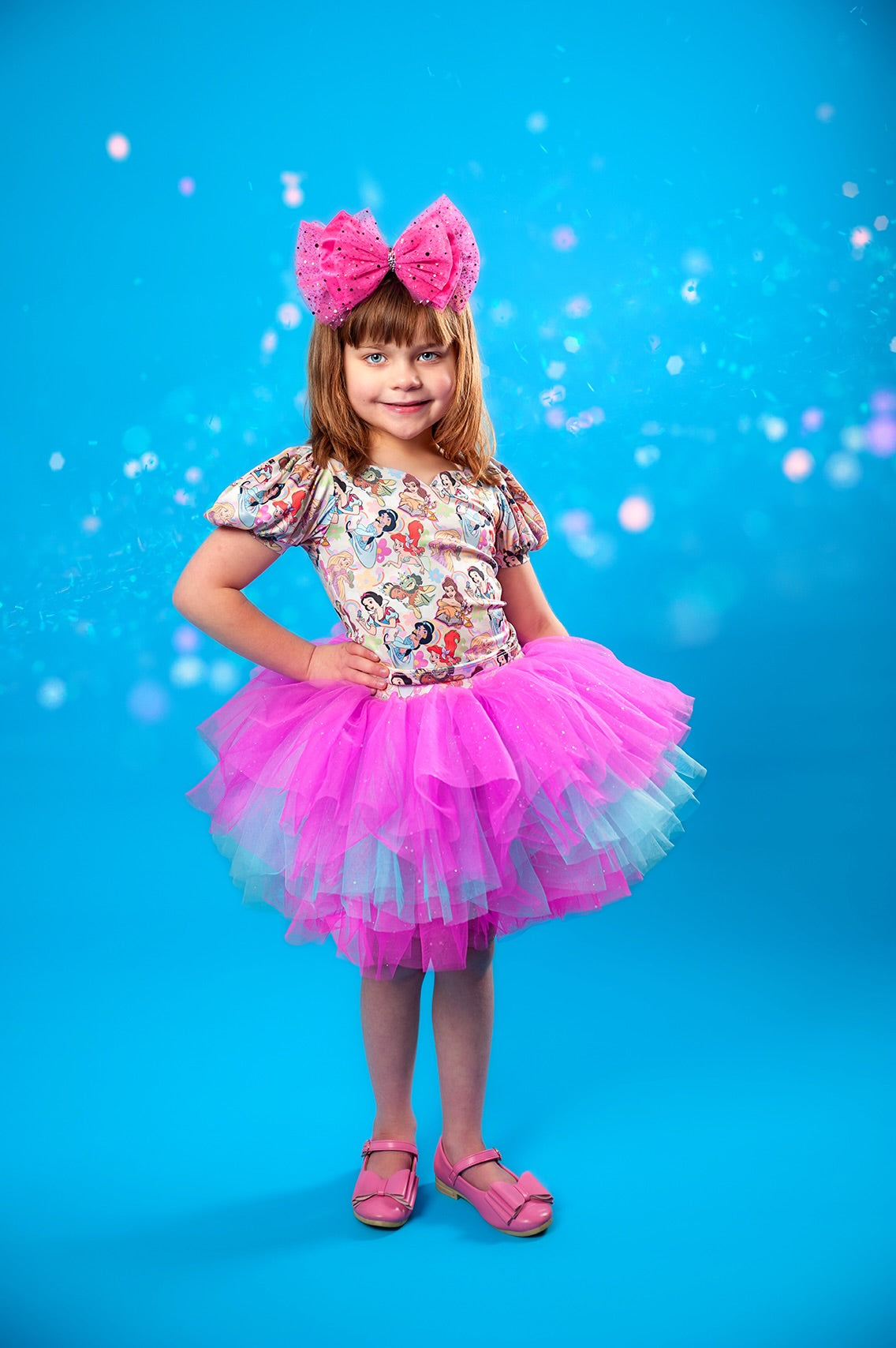 Princess puff sleeve two piece set