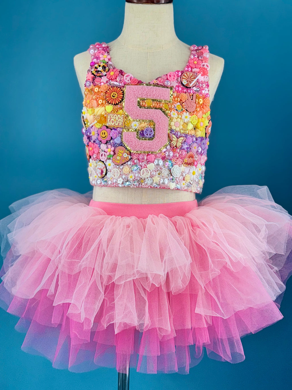 GEMMED TUTU LEOTARD (any theme)