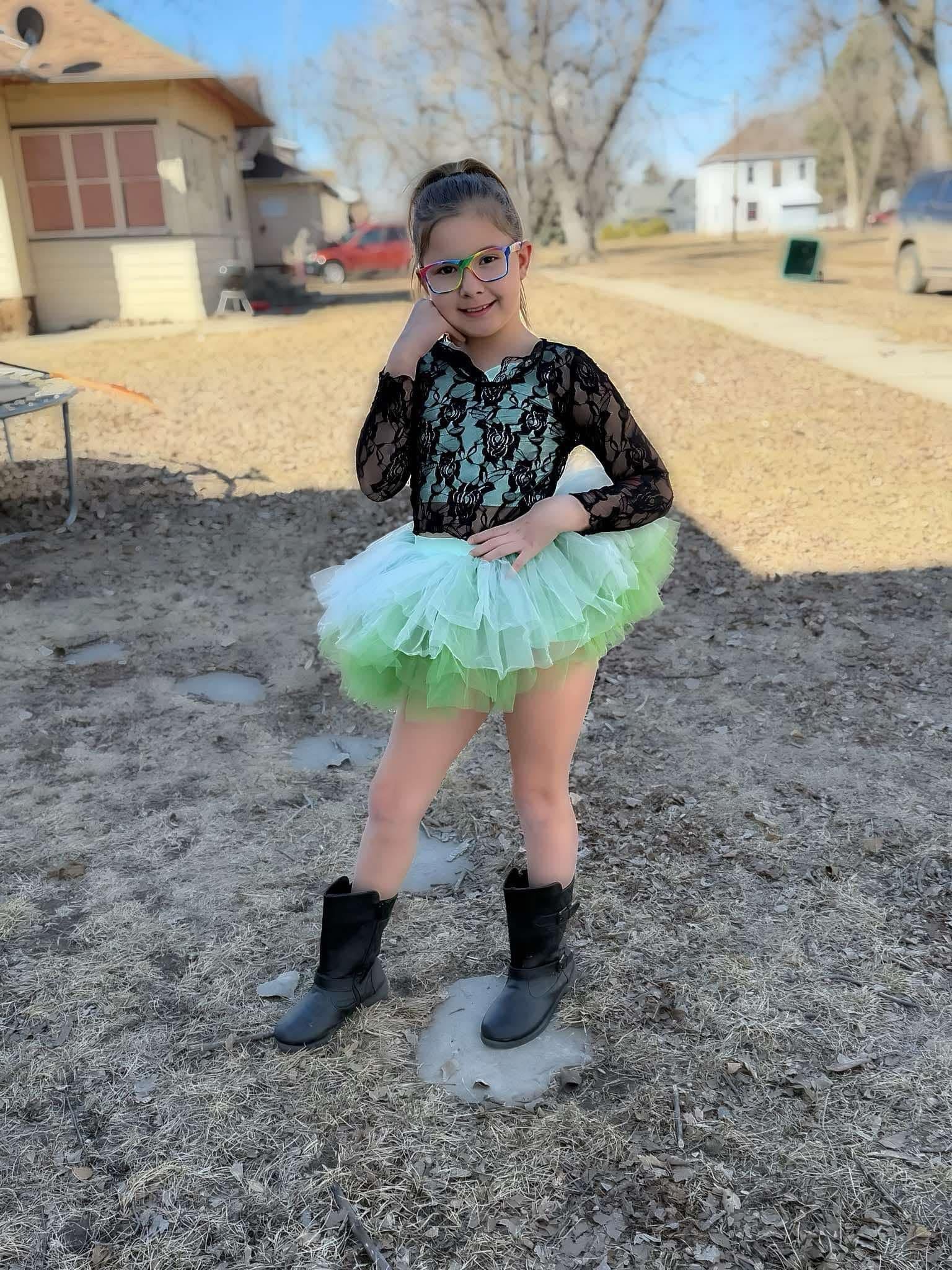 Lace floral sheer top