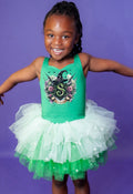 Green Harry potter slytherin two piece bamboo glitter soft tulle