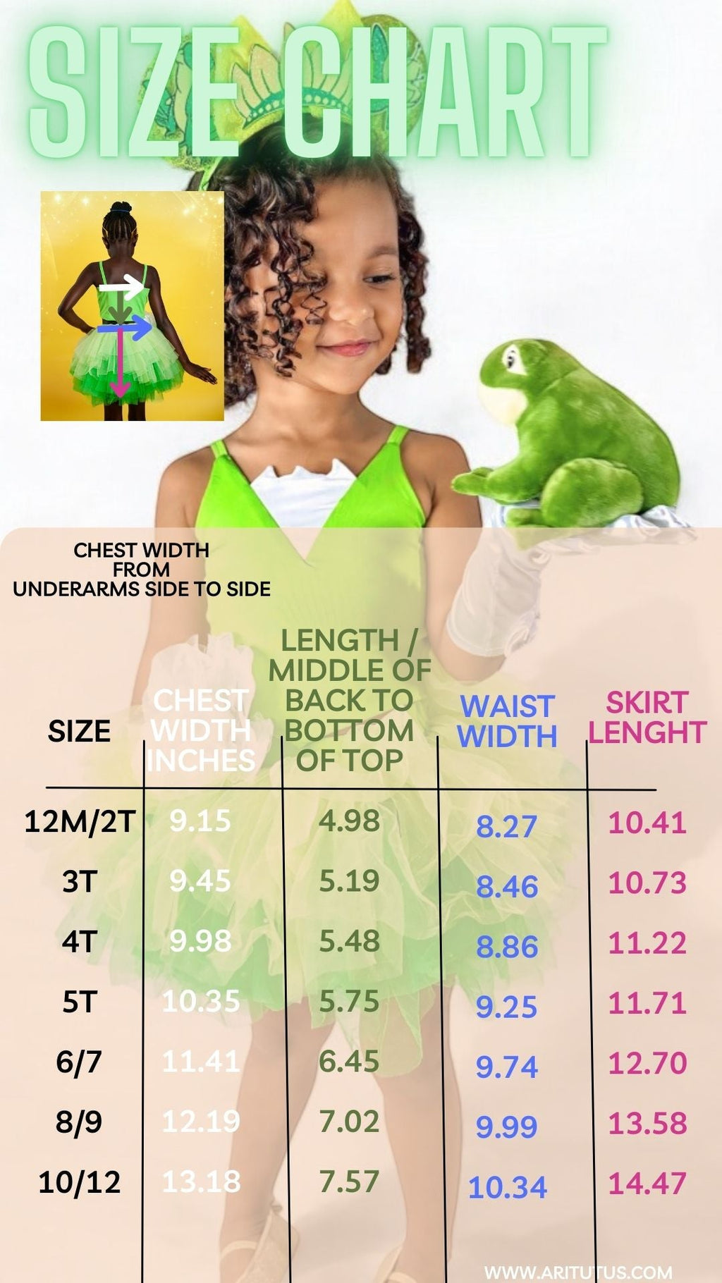 Tiana Bamboo tutu set Ready to ship