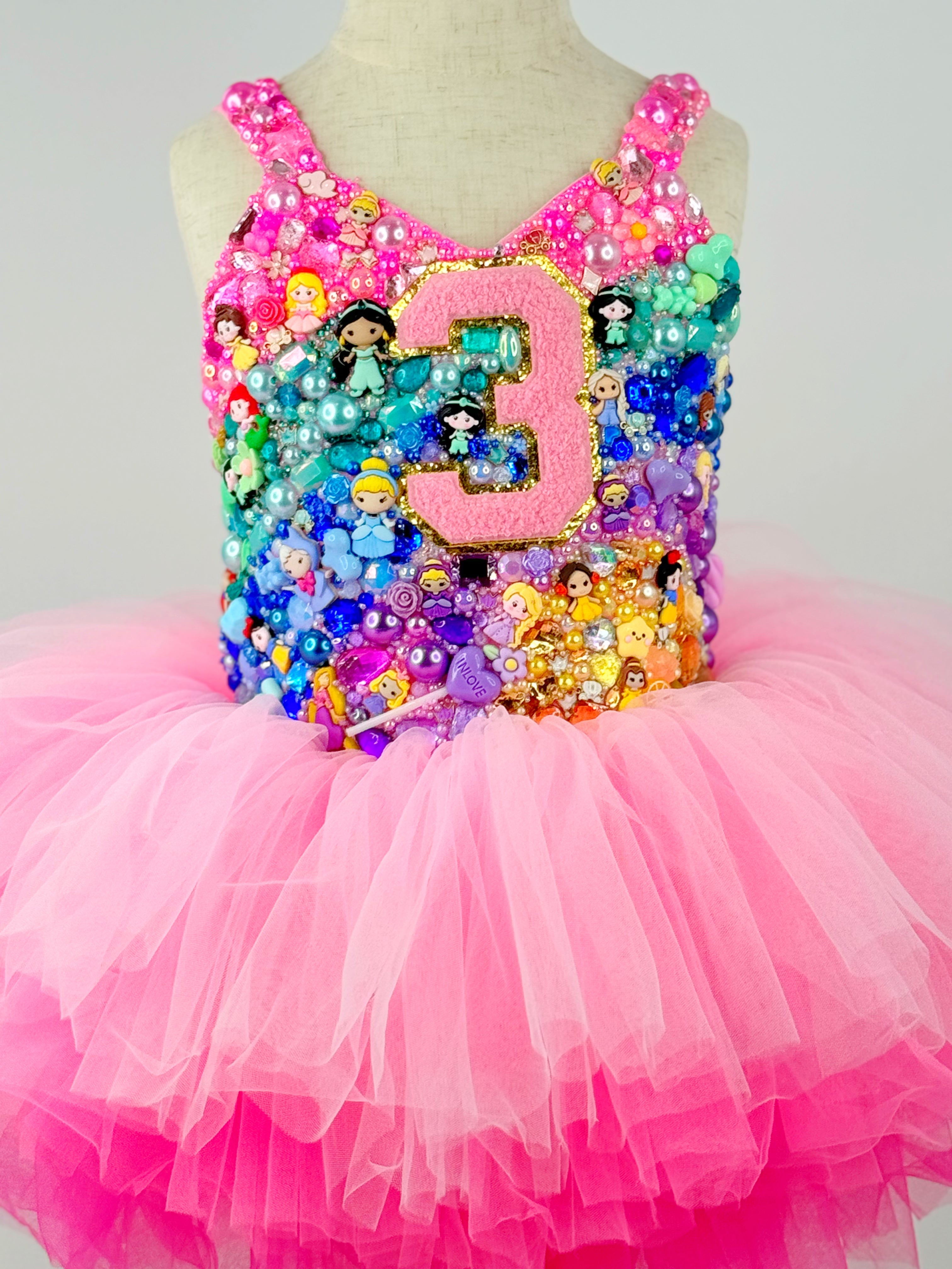 GEMMED TUTU LEOTARD (any theme)