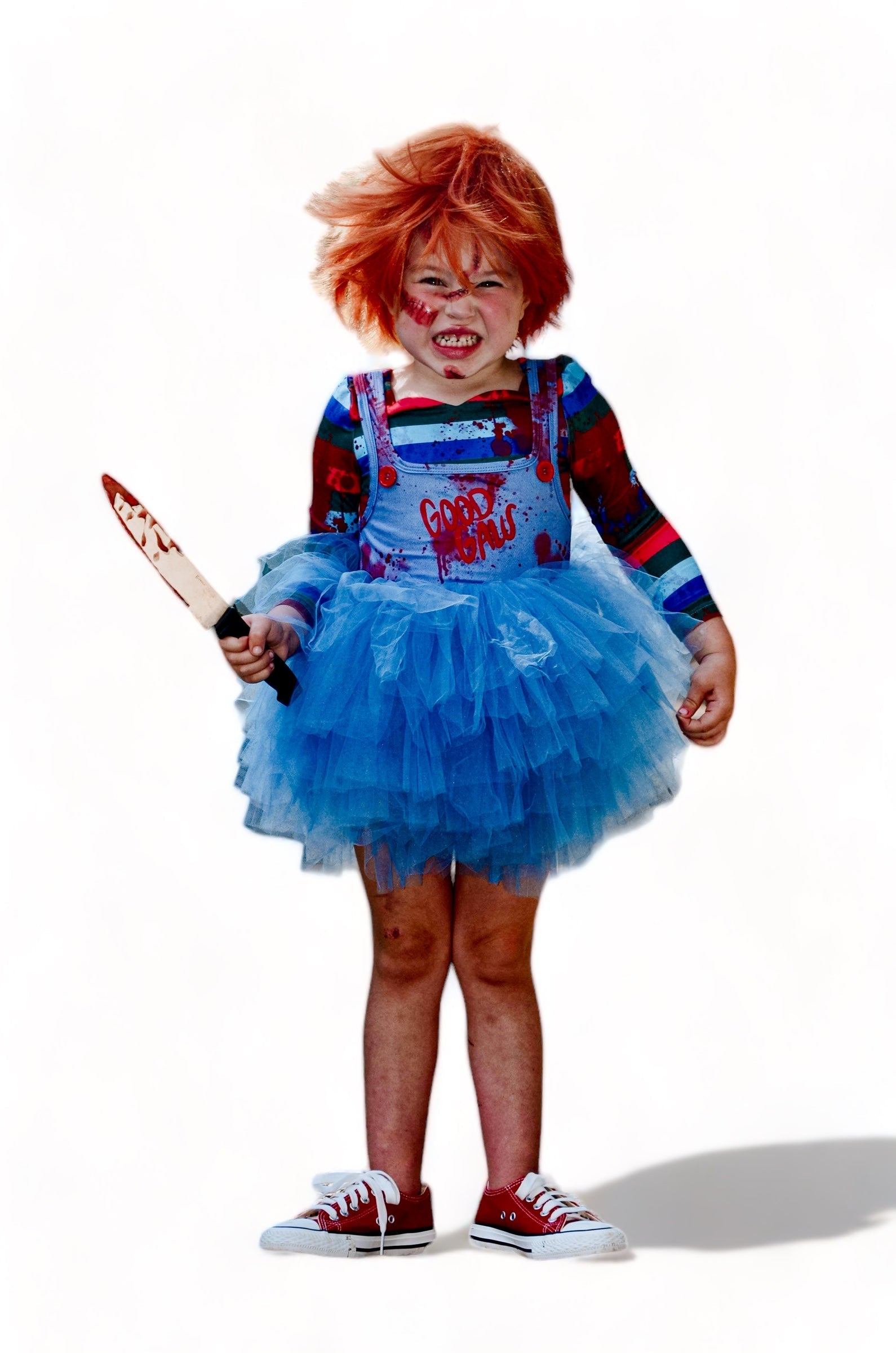 Chucky inspired tutu leotard TWO PIECE FULL COVERAGE TOP