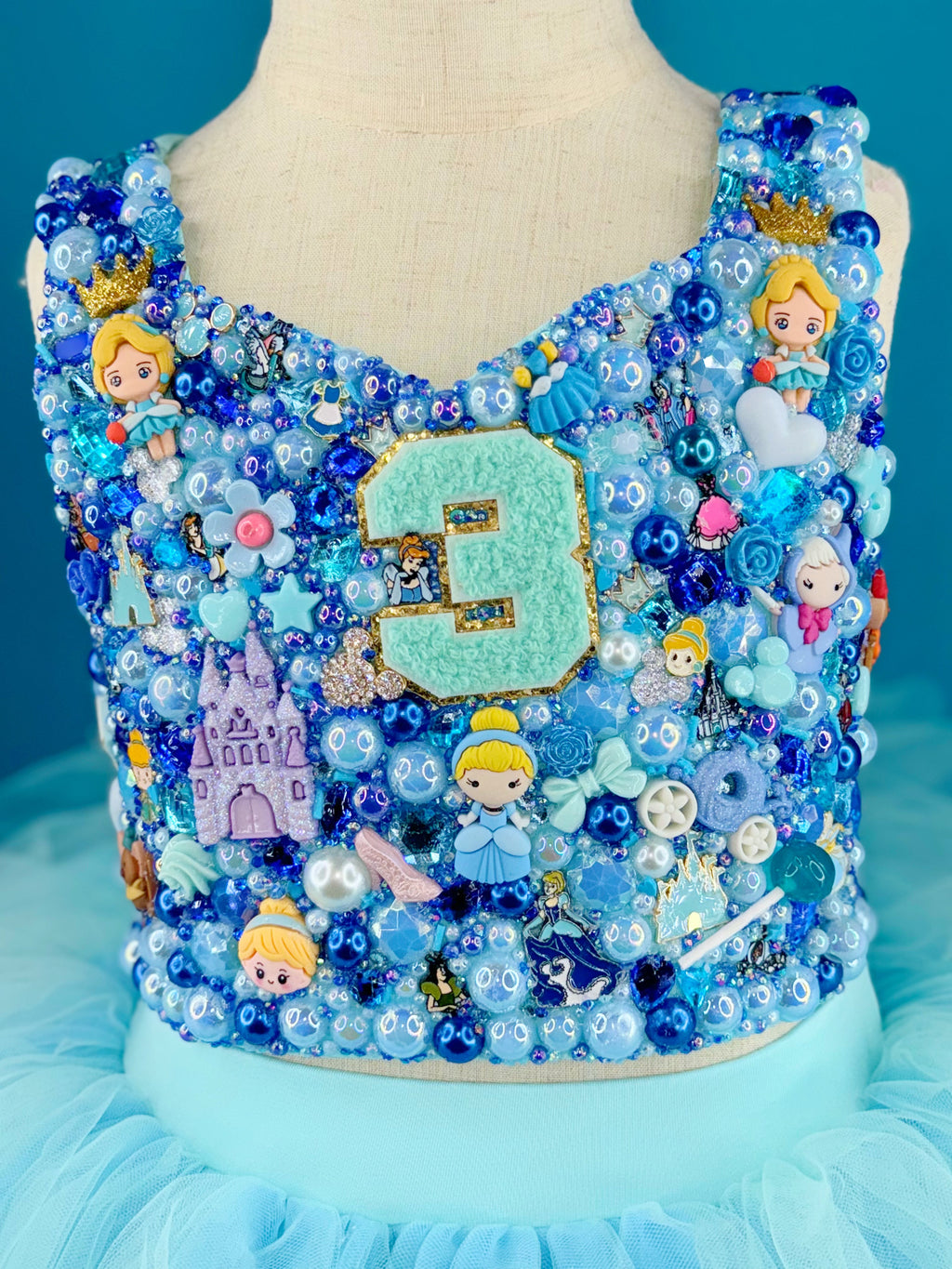 GEMMED TUTU LEOTARD (any theme)