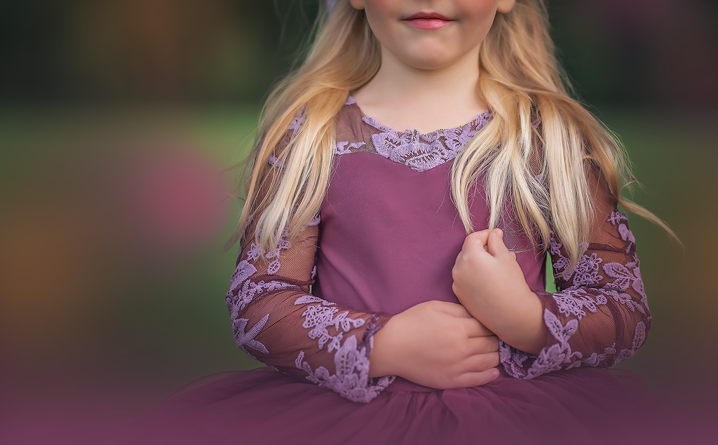 Plum lace soft tulle tutu Leo