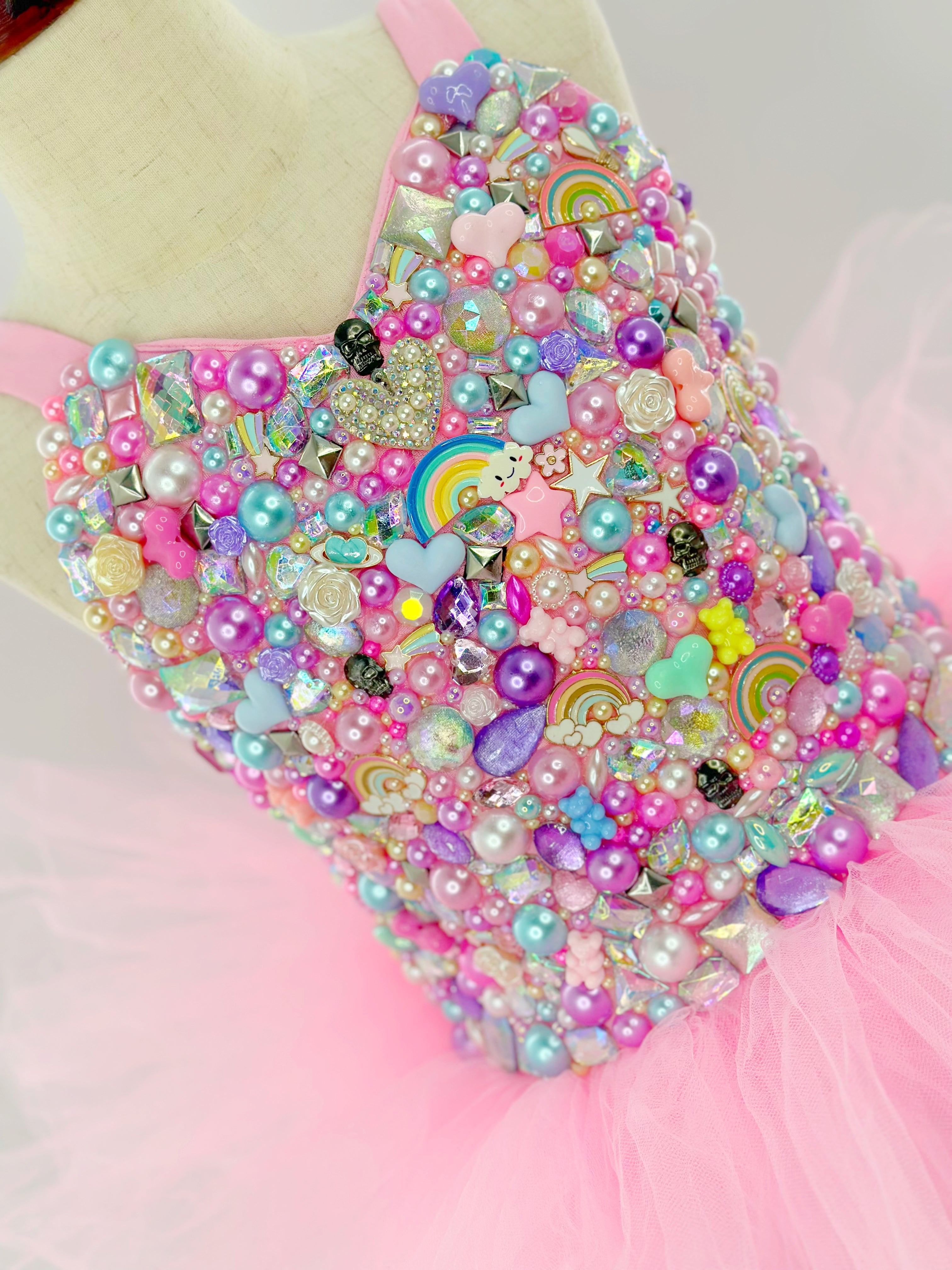 GEMMED TUTU LEOTARD (any theme)