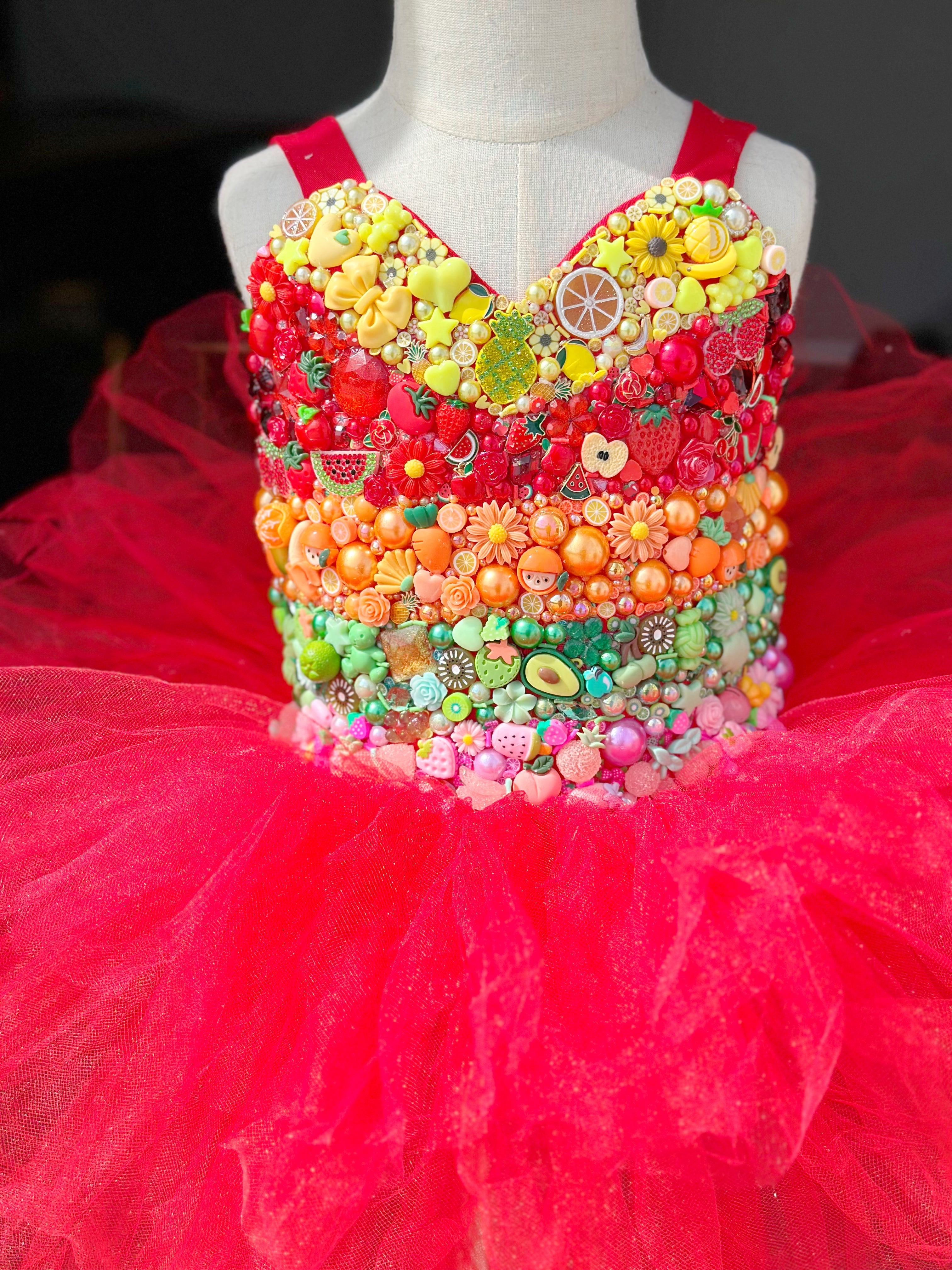 GEMMED TUTU LEOTARD (any theme)