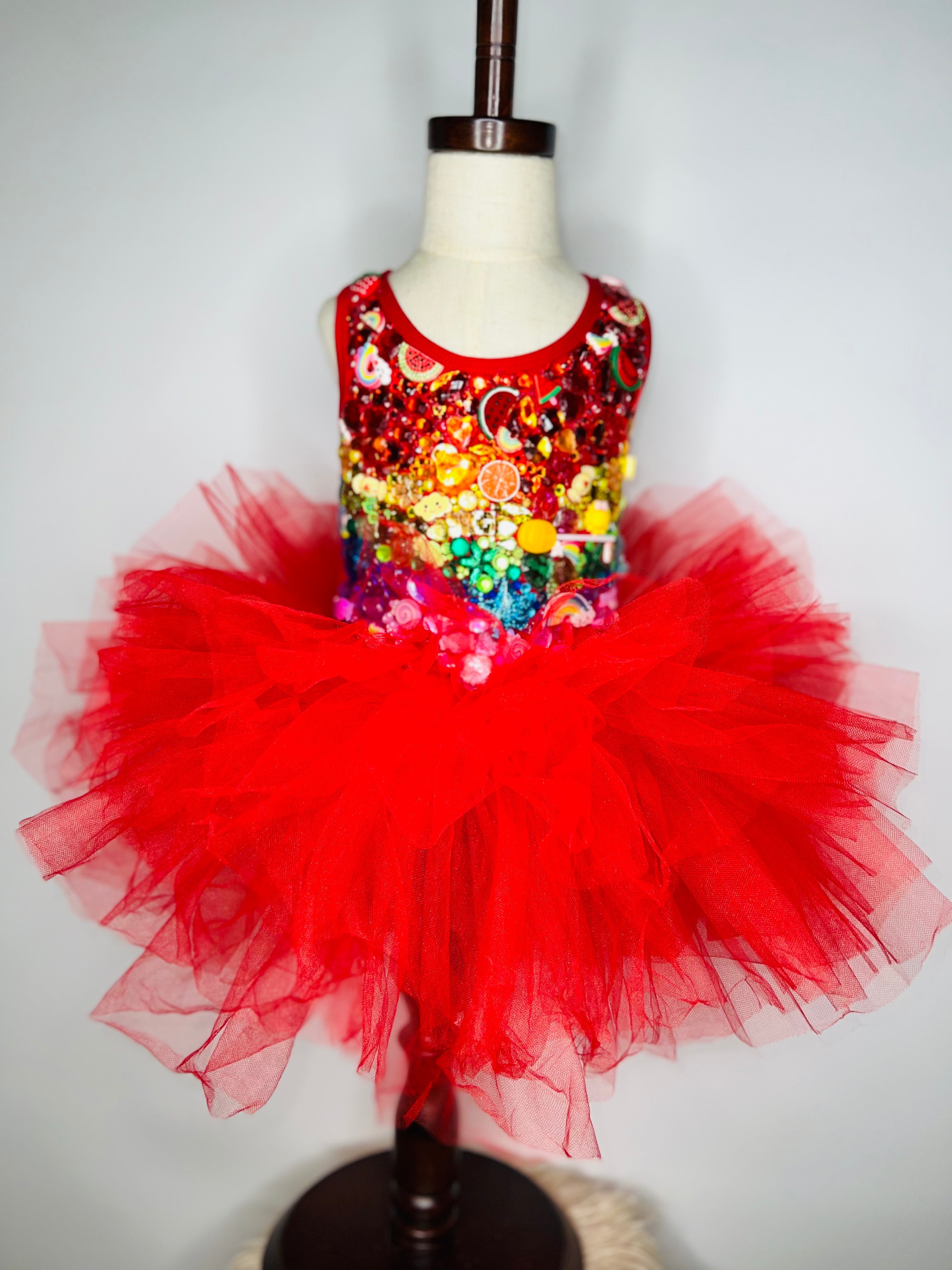 GEMMED TUTU LEOTARD (any theme)