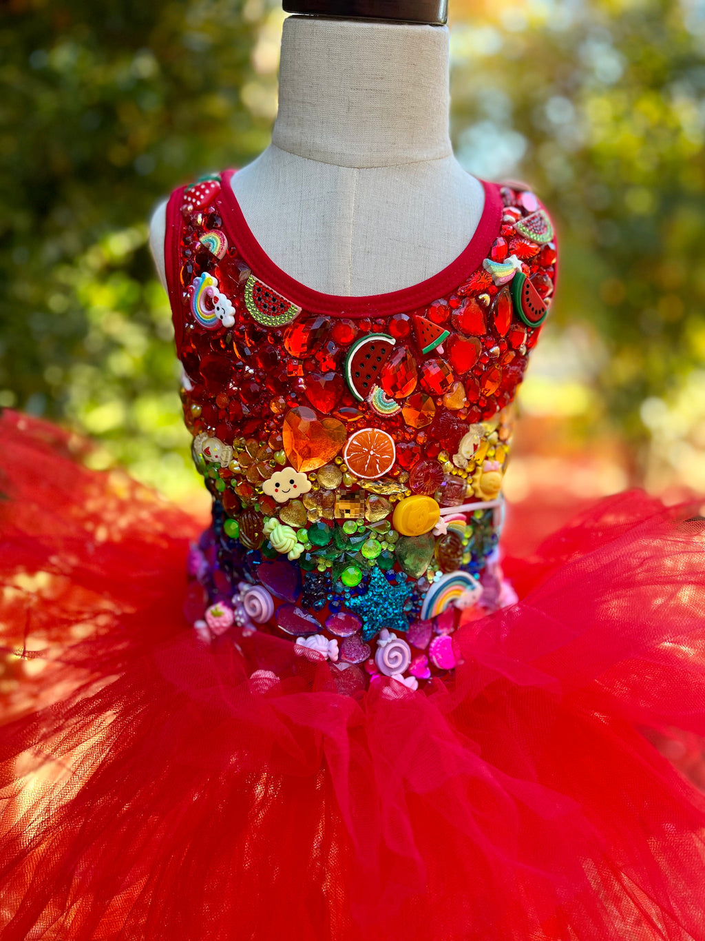 GEMMED TUTU LEOTARD (any theme)